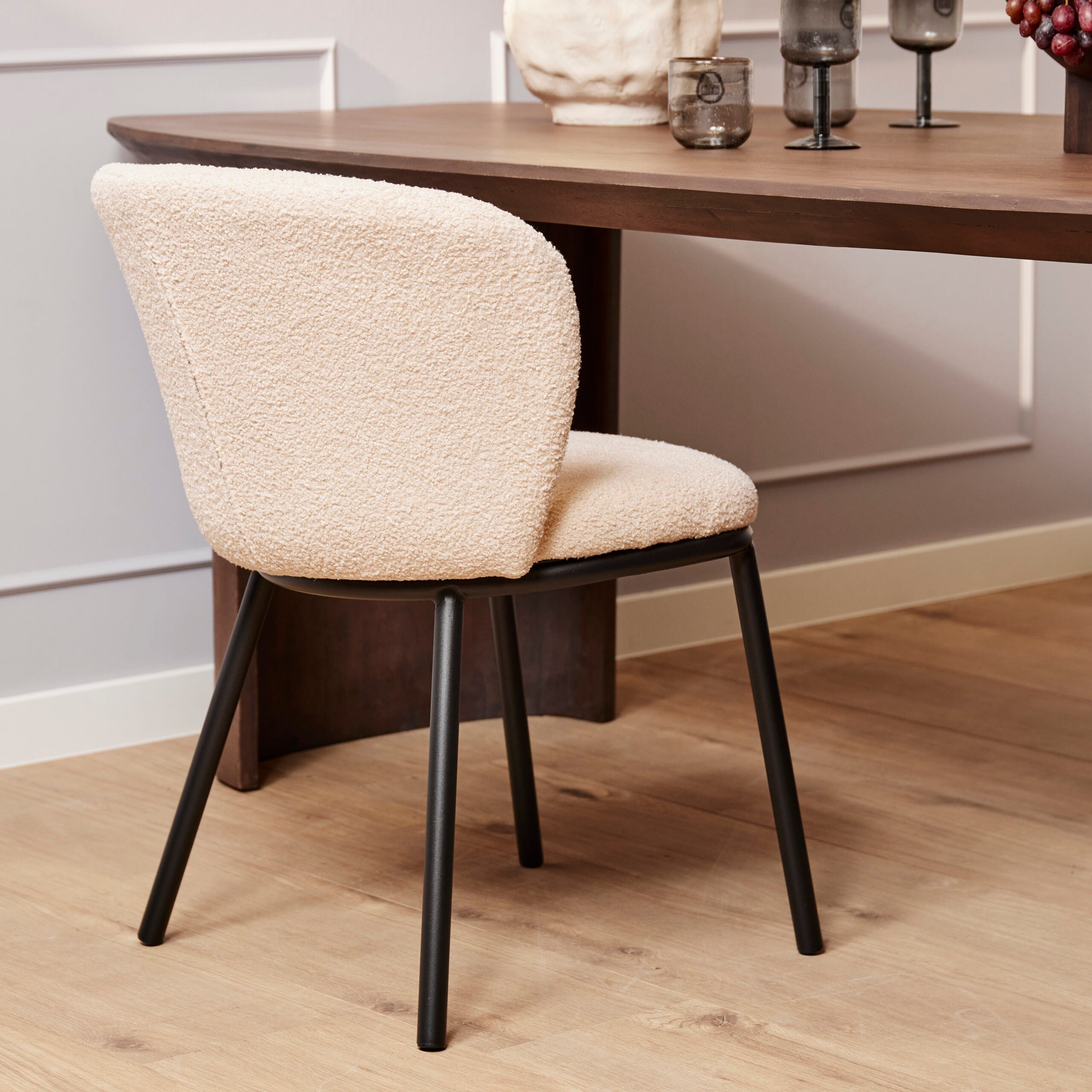 Beige eetkamerstoelen
