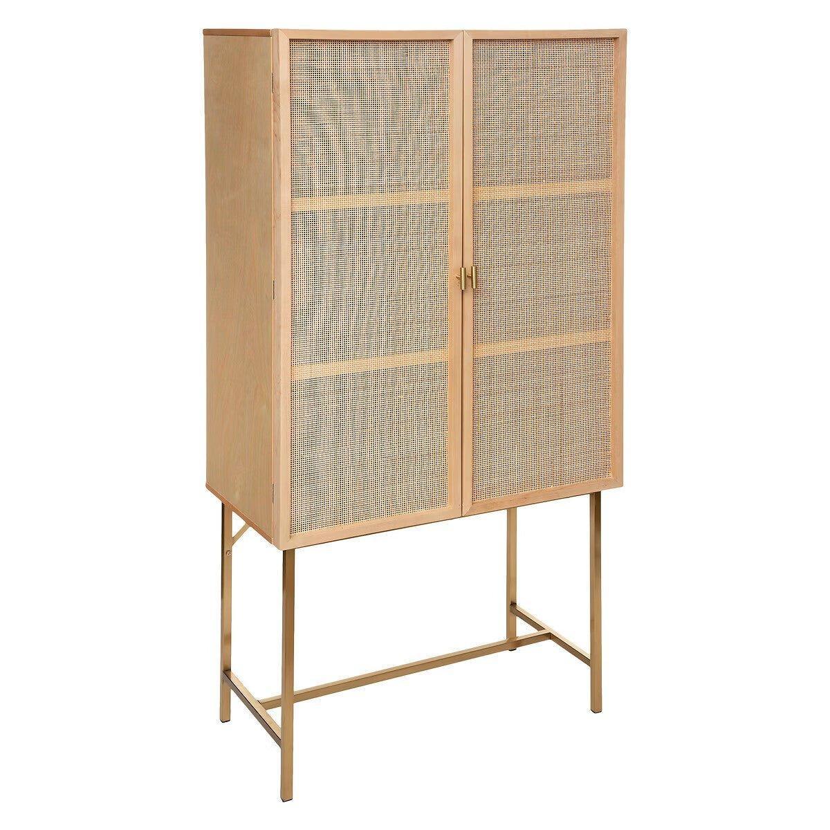 Dressoir "Ibiza" 2-Deurs Hoog – Natuurlijke Elegantie voor Jouw Interieur - Industrieelinhuis.nl