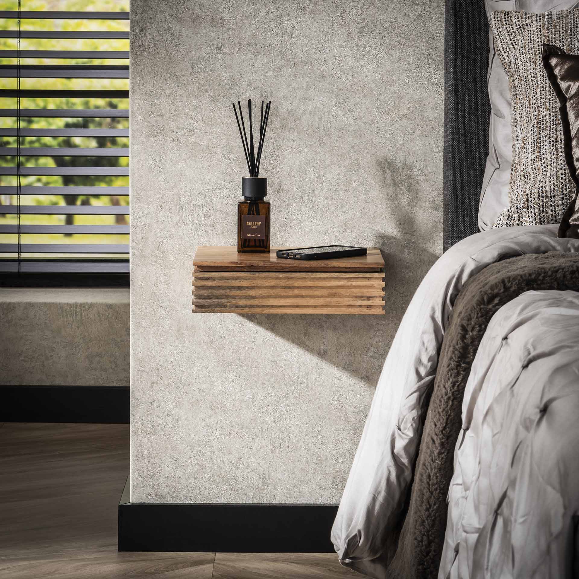 Zwevend nachtkastje Eva S - Industrieelinhuis.nl