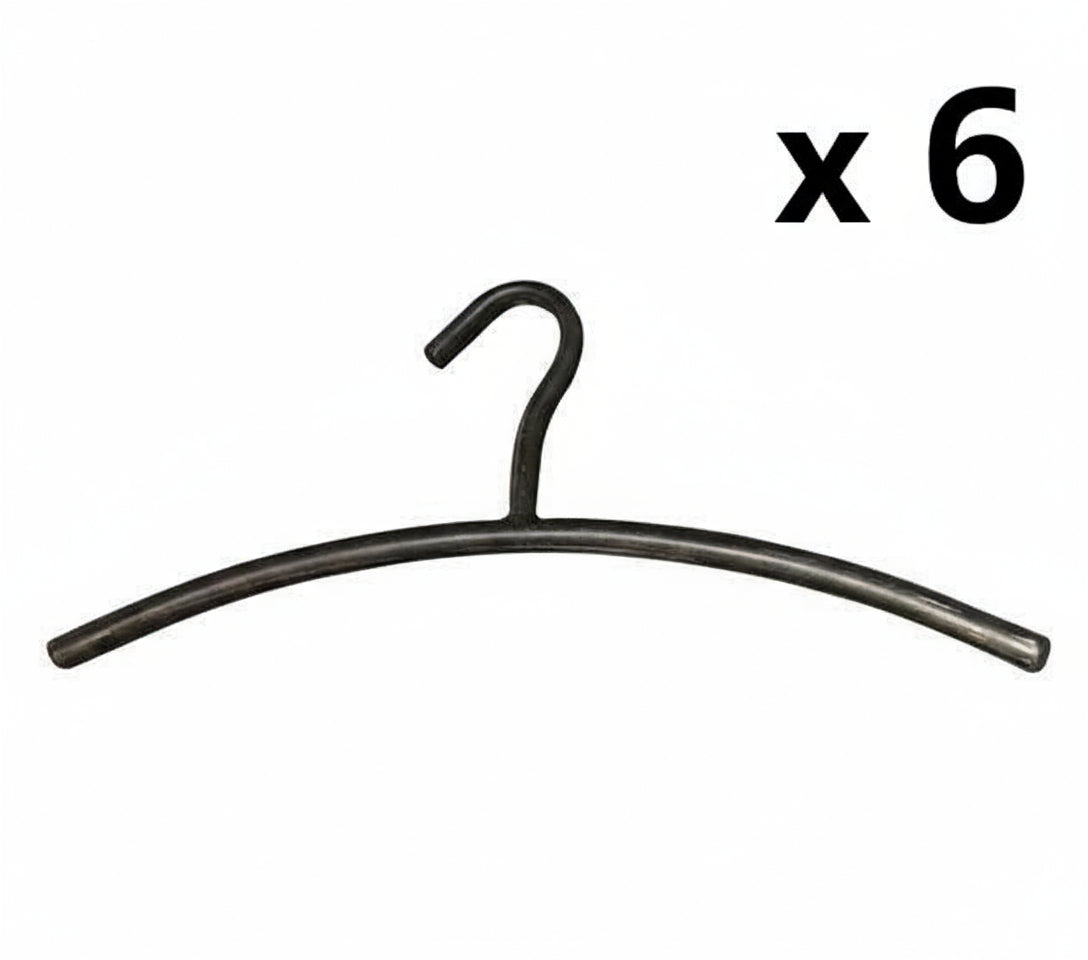Kledinghanger ronde buis zwart - Industrieelinhuis.nl