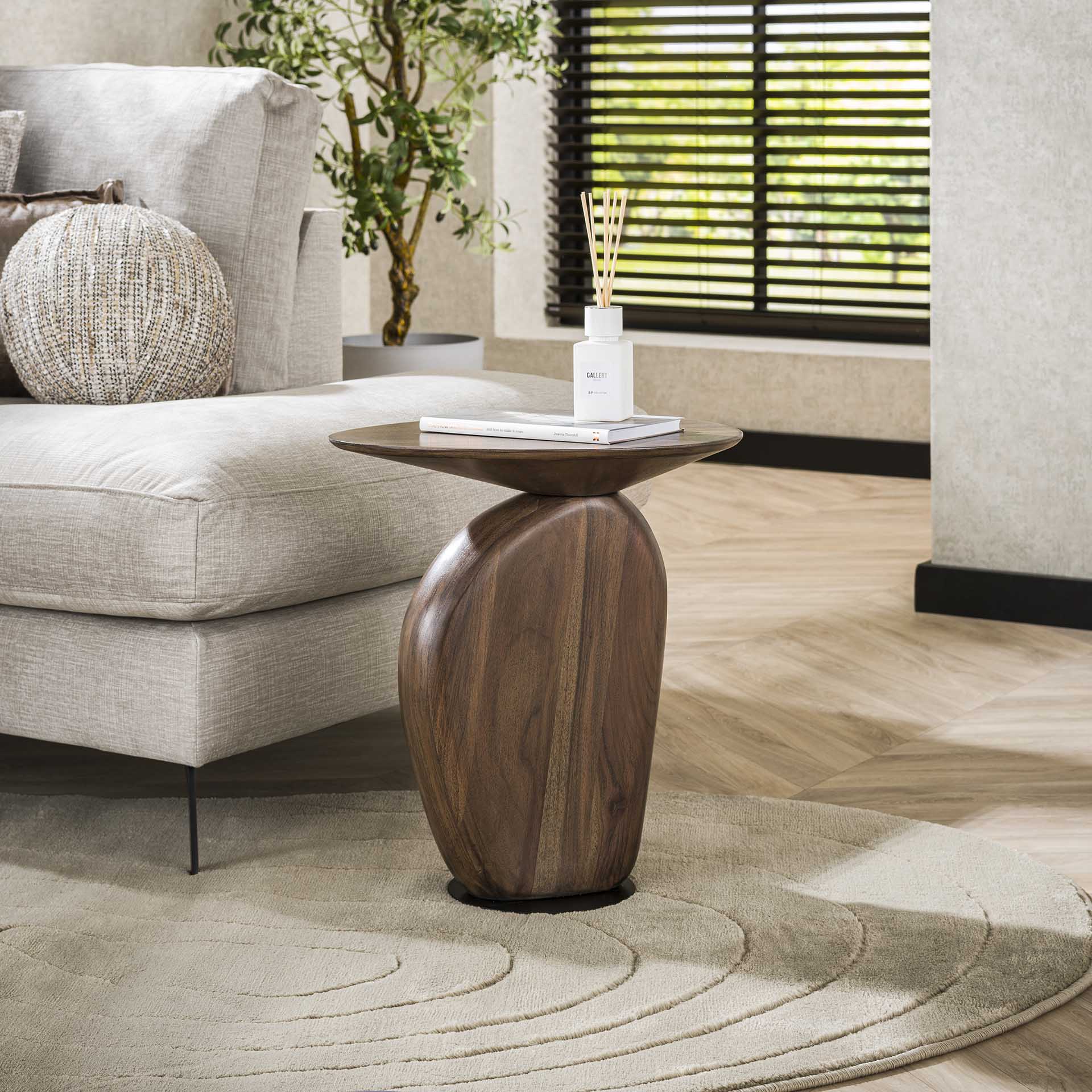 Bijzettafel Miro Walnoot - Industrieelinhuis.nl