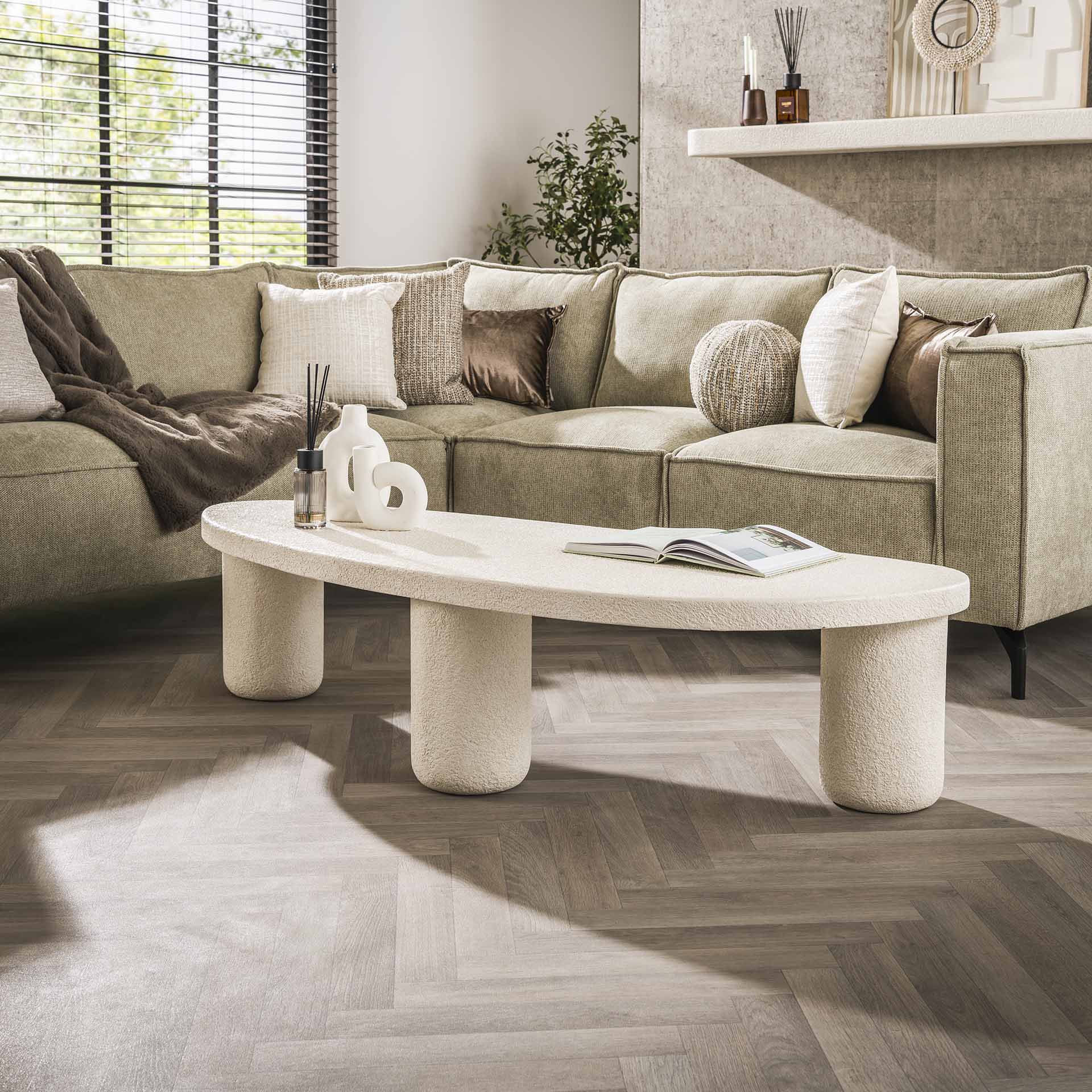 Salontafel Organisch Stone Wit