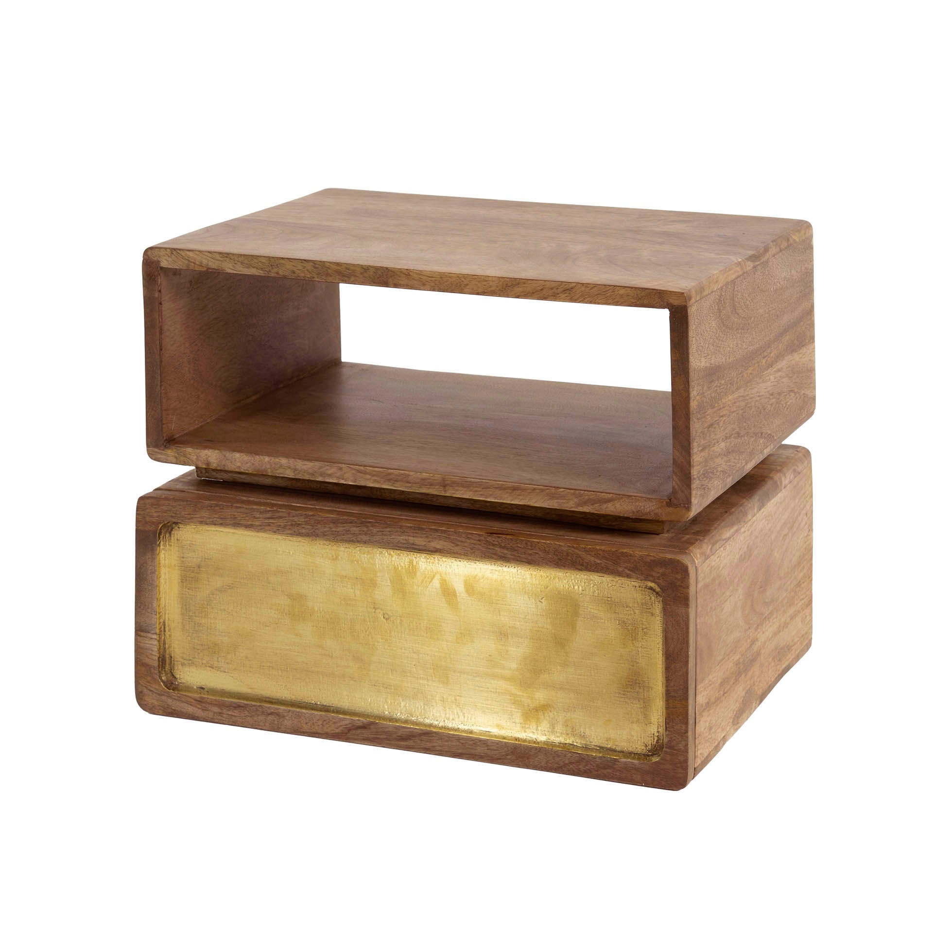 Nachtkastje Wallbox Brass - Industrieelinhuis.nl