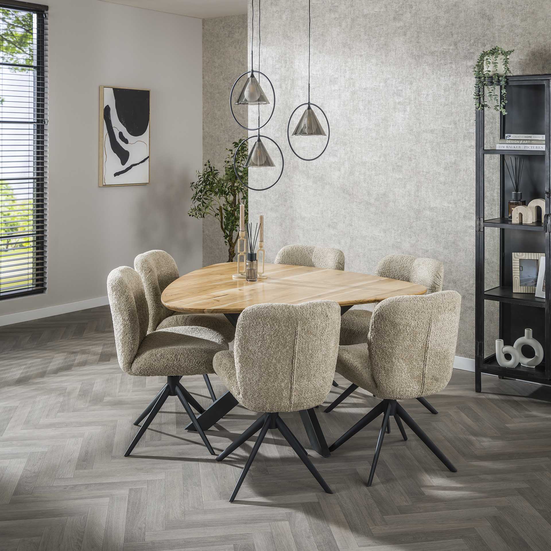 Eettafel Driehoek Drift - Industrieelinhuis.nl