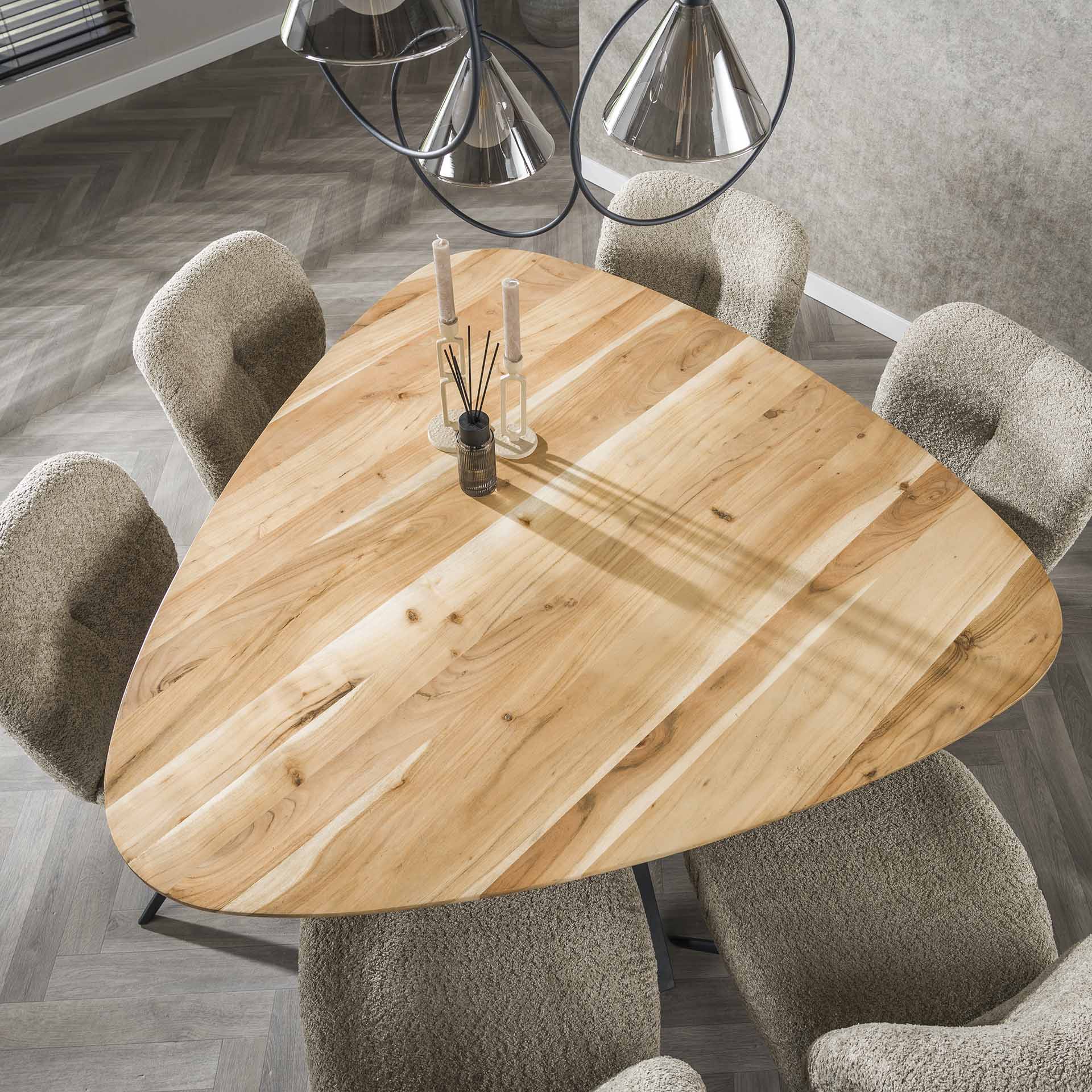 Eettafel Driehoek Drift - Industrieelinhuis.nl