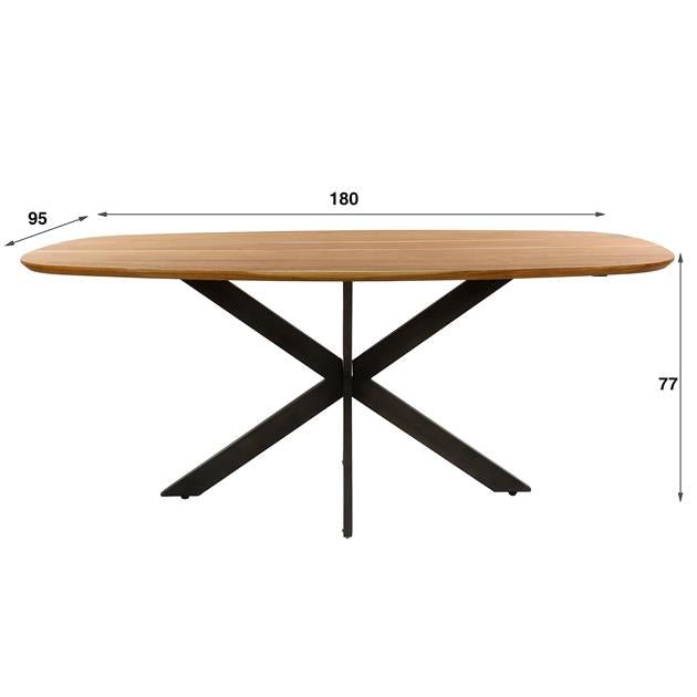 Eetkamertafel Arthur 180 cm - Industrieelinhuis.nl