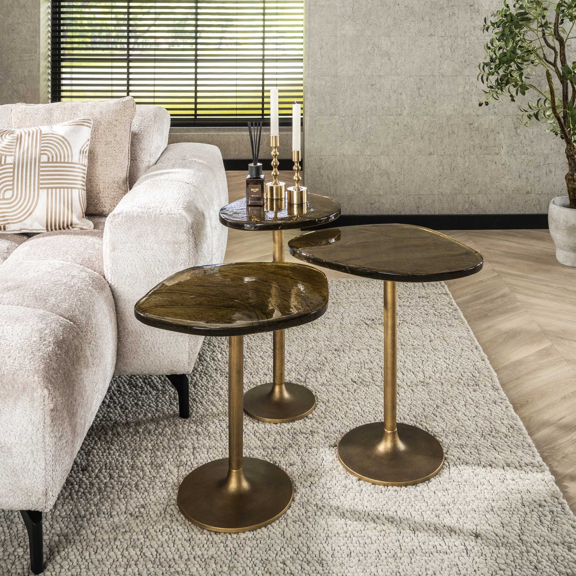 Bijzettafel Astra L Goud - Industrieelinhuis.nl