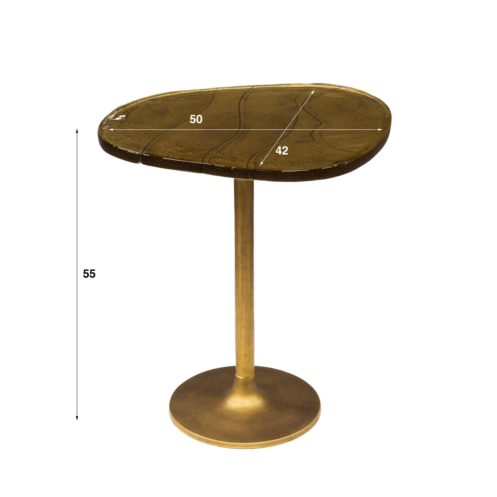 Bijzettafel Astra M Goud - Industrieelinhuis.nl