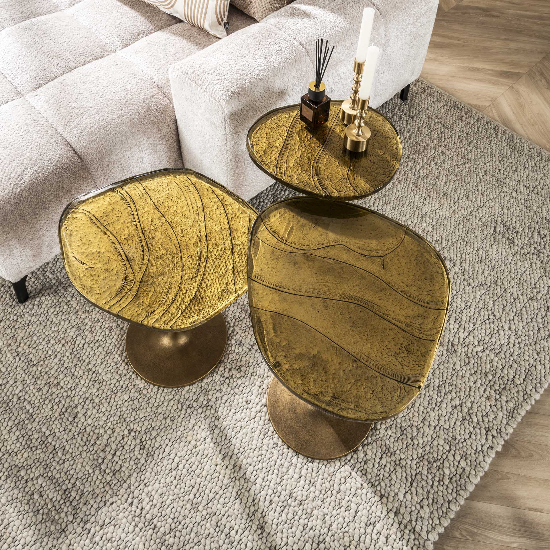 Bijzettafel Astra S Goud - Industrieelinhuis.nl