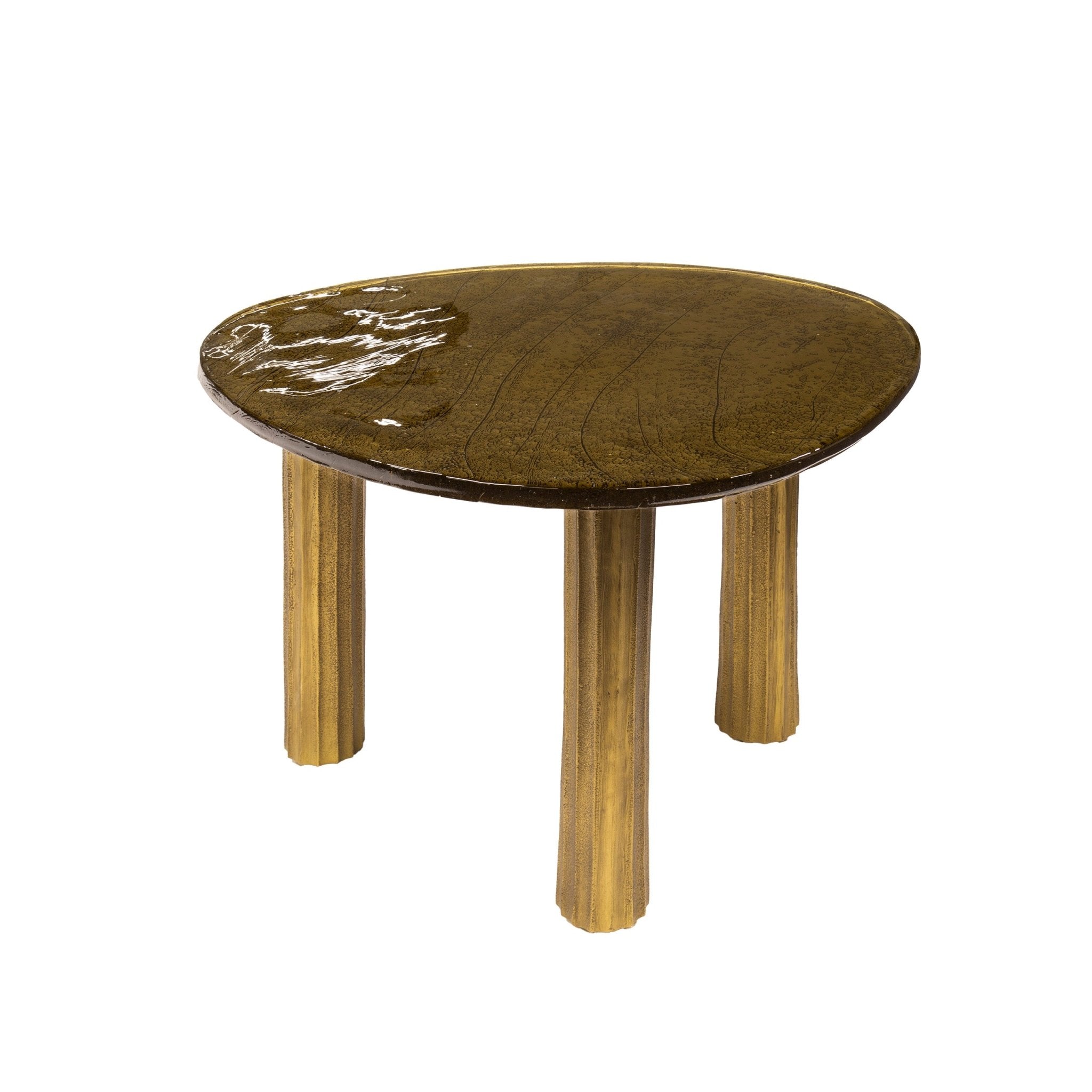 Ronde Salontafel Astra L Goud - Industrieelinhuis.nl