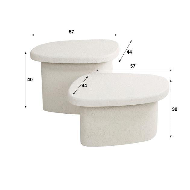 Salontafelset Stone Organic