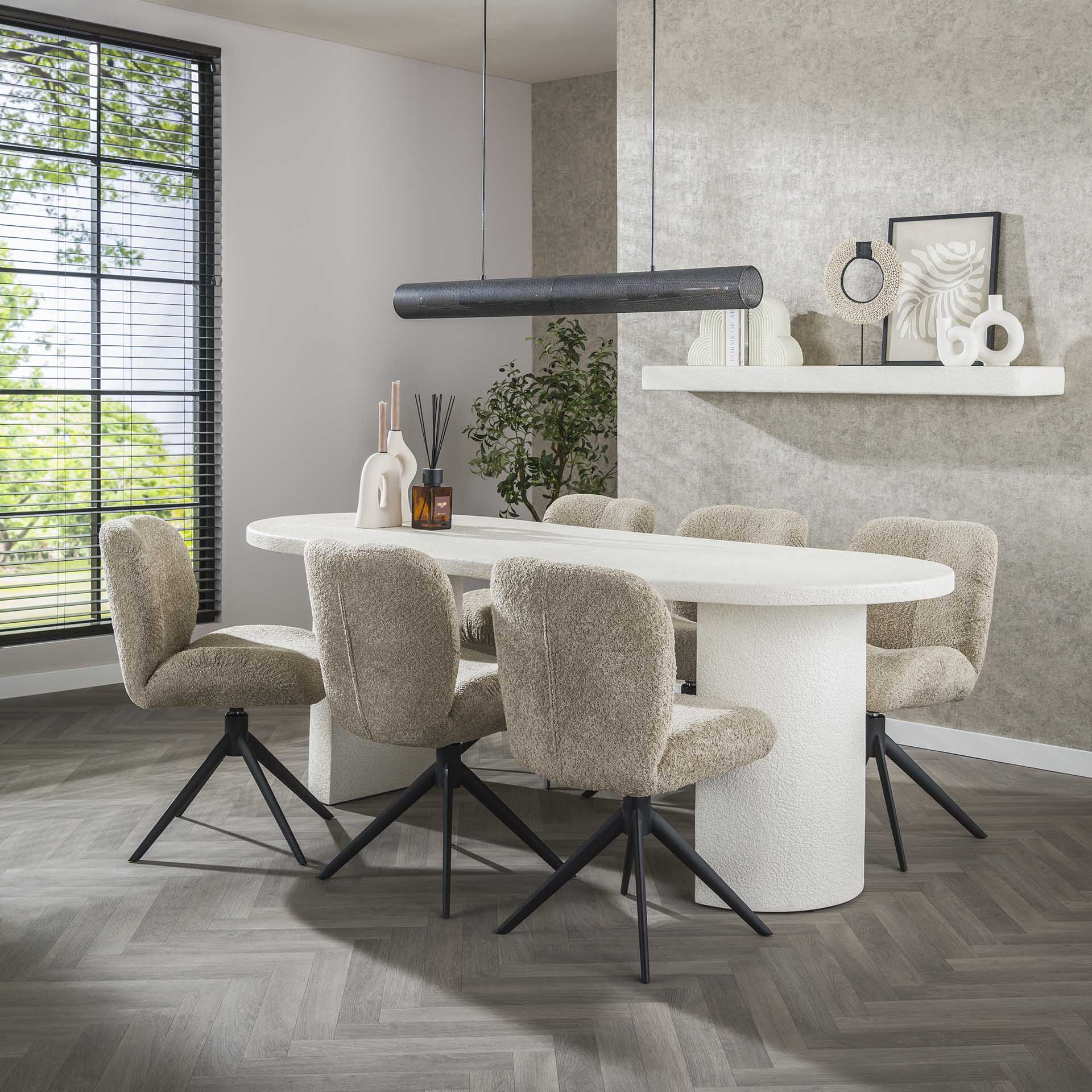 Eetkamertafel George 215x90cm - Industrieelinhuis.nl