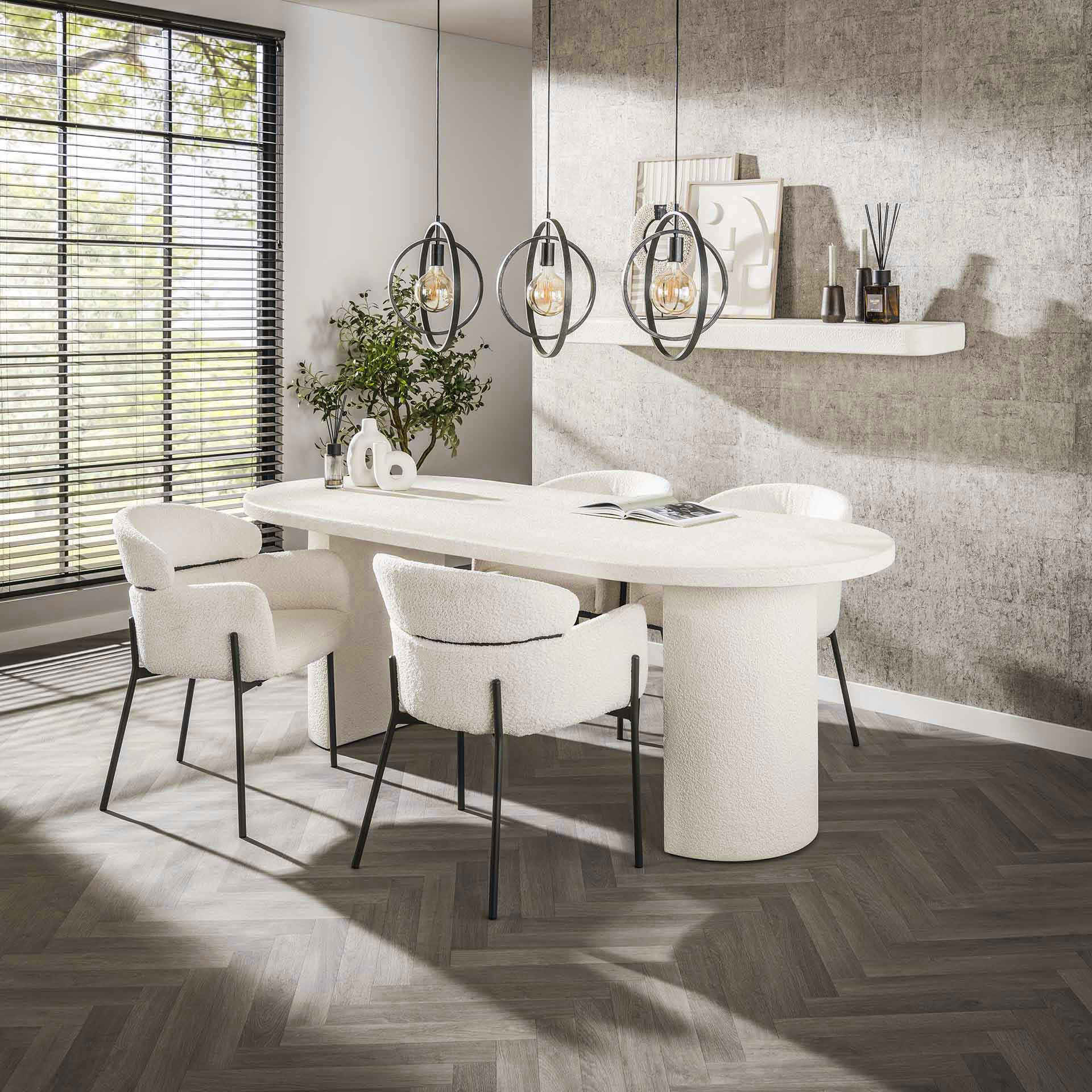 Eetkamertafel George 215x90cm - Industrieelinhuis.nl