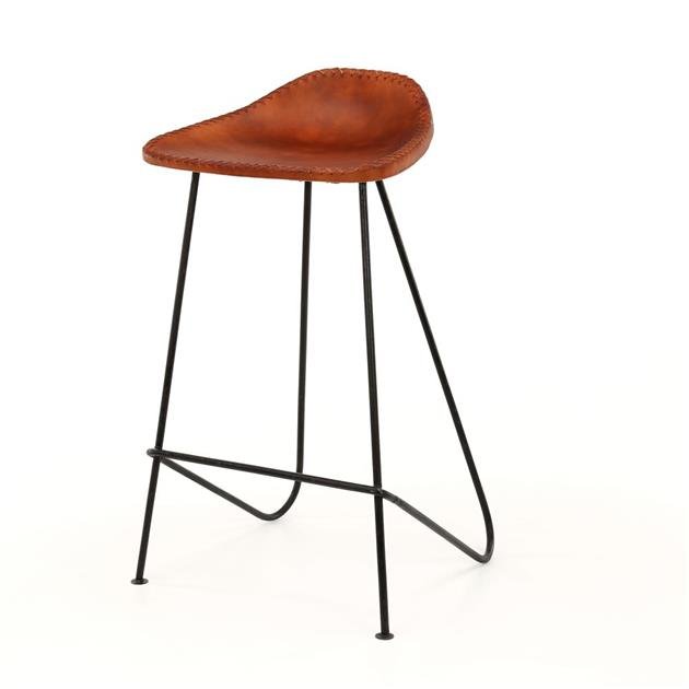 Barkruk Evie Vintage Leder - Industrieelinhuis.nl