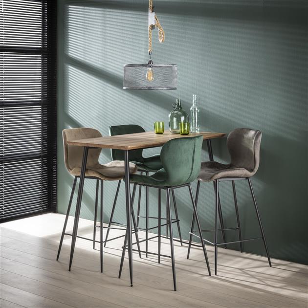 Barkruk Velvet Nova Taupe - Industrieelinhuis.nl