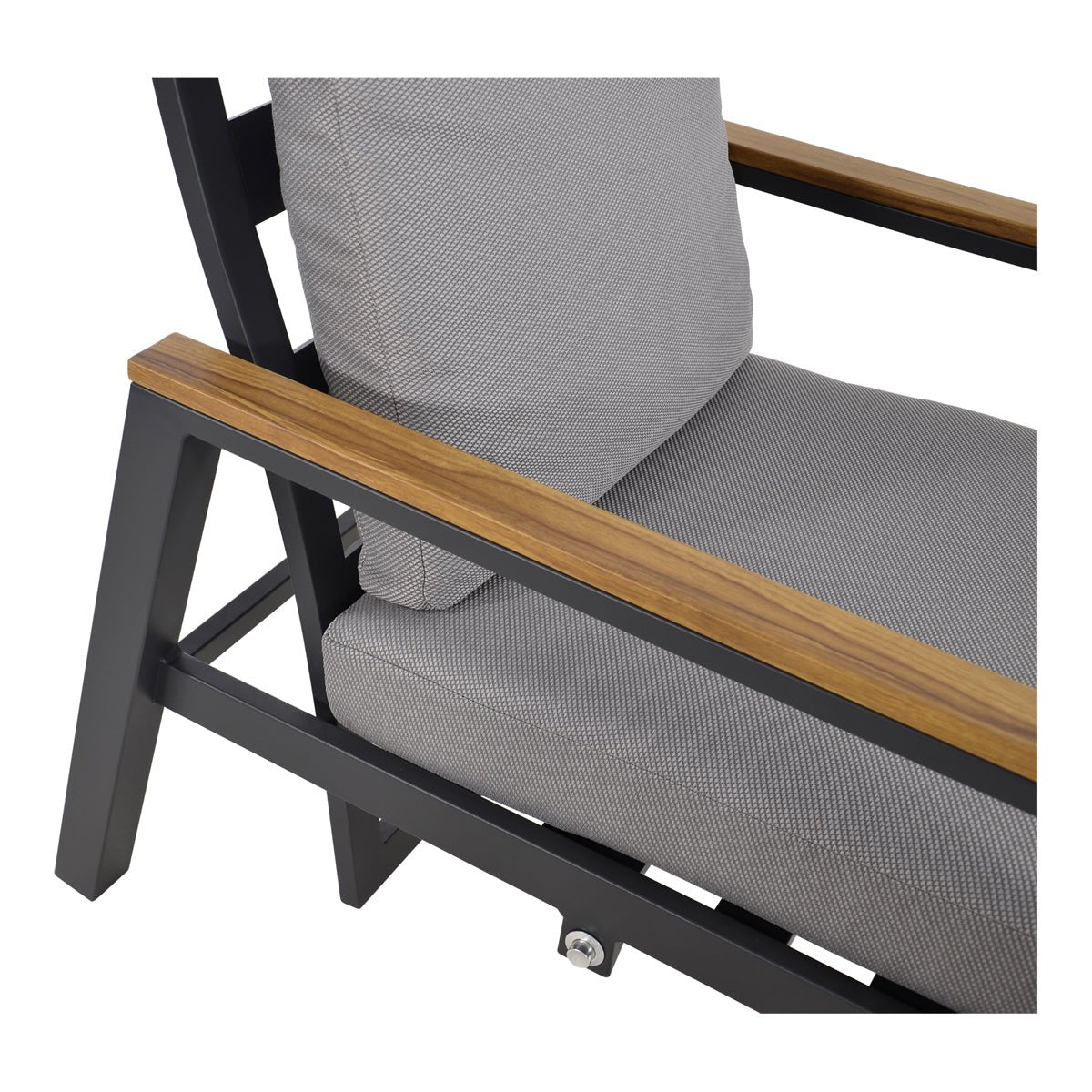 Duoset tuinstoelen met hocker Koda - Industrieelinhuis.nl