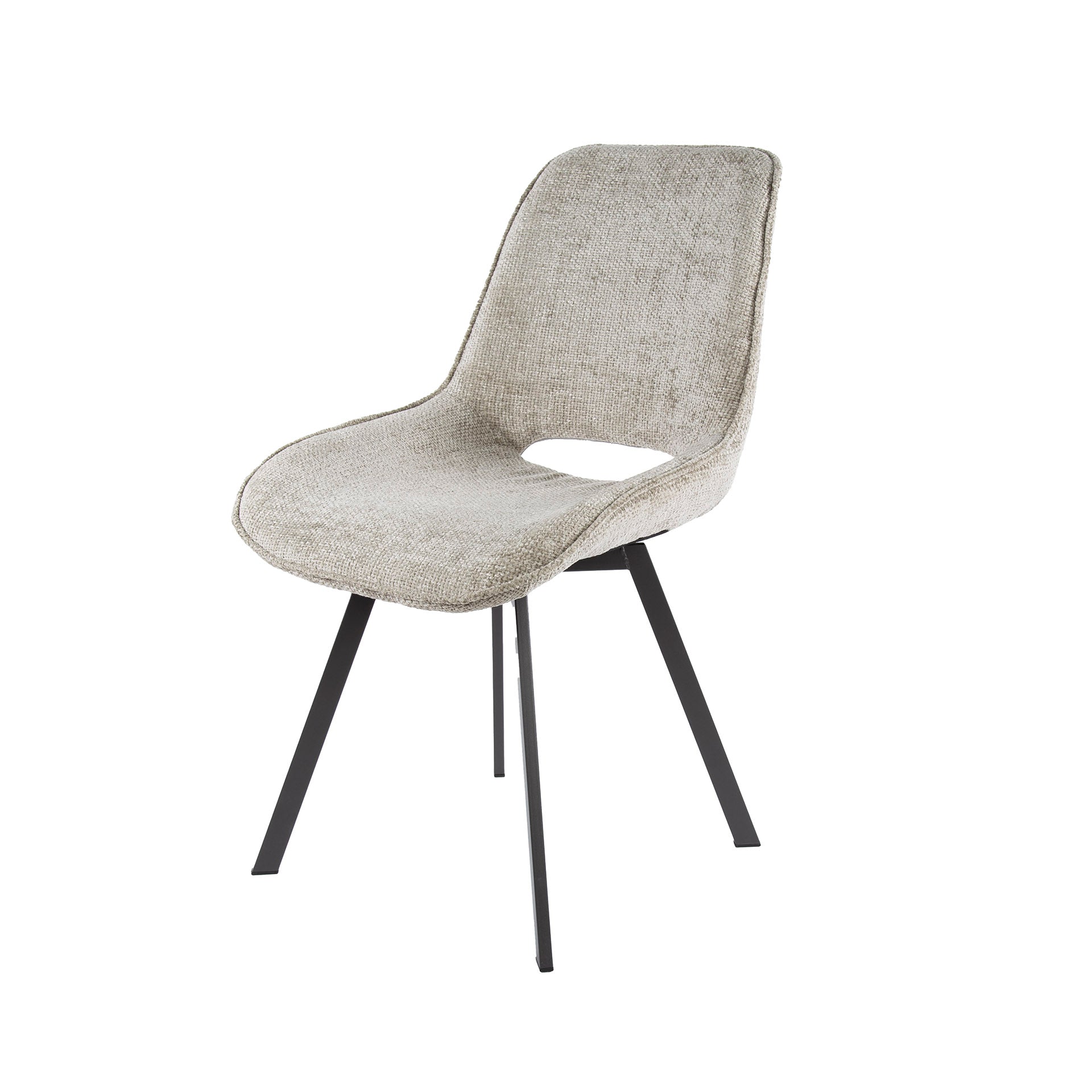 Draaibare eetkamerstoel Xavi Zand - Industrieelinhuis.nl