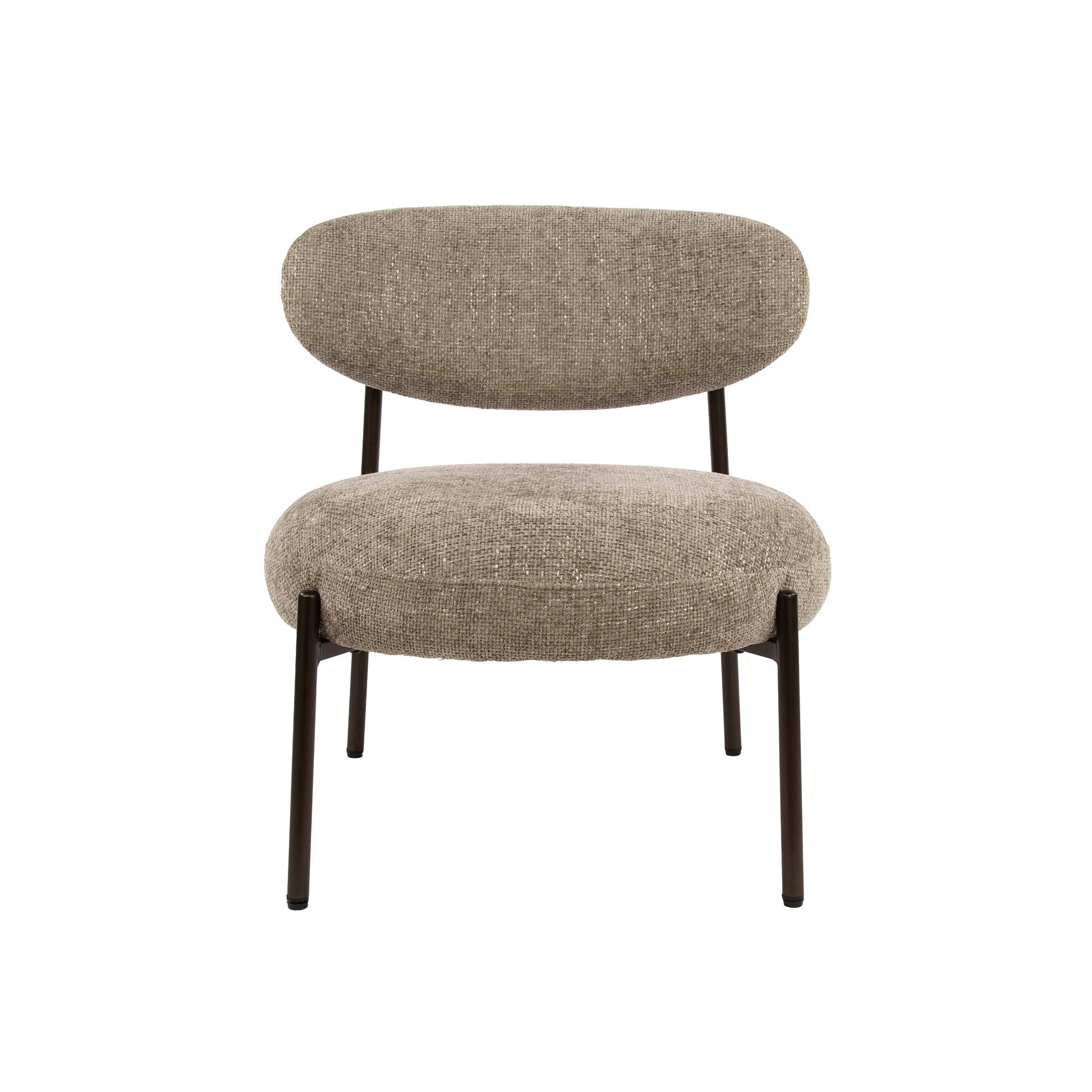 Ronde fauteuil Sofia Zand - Industrieelinhuis.nl