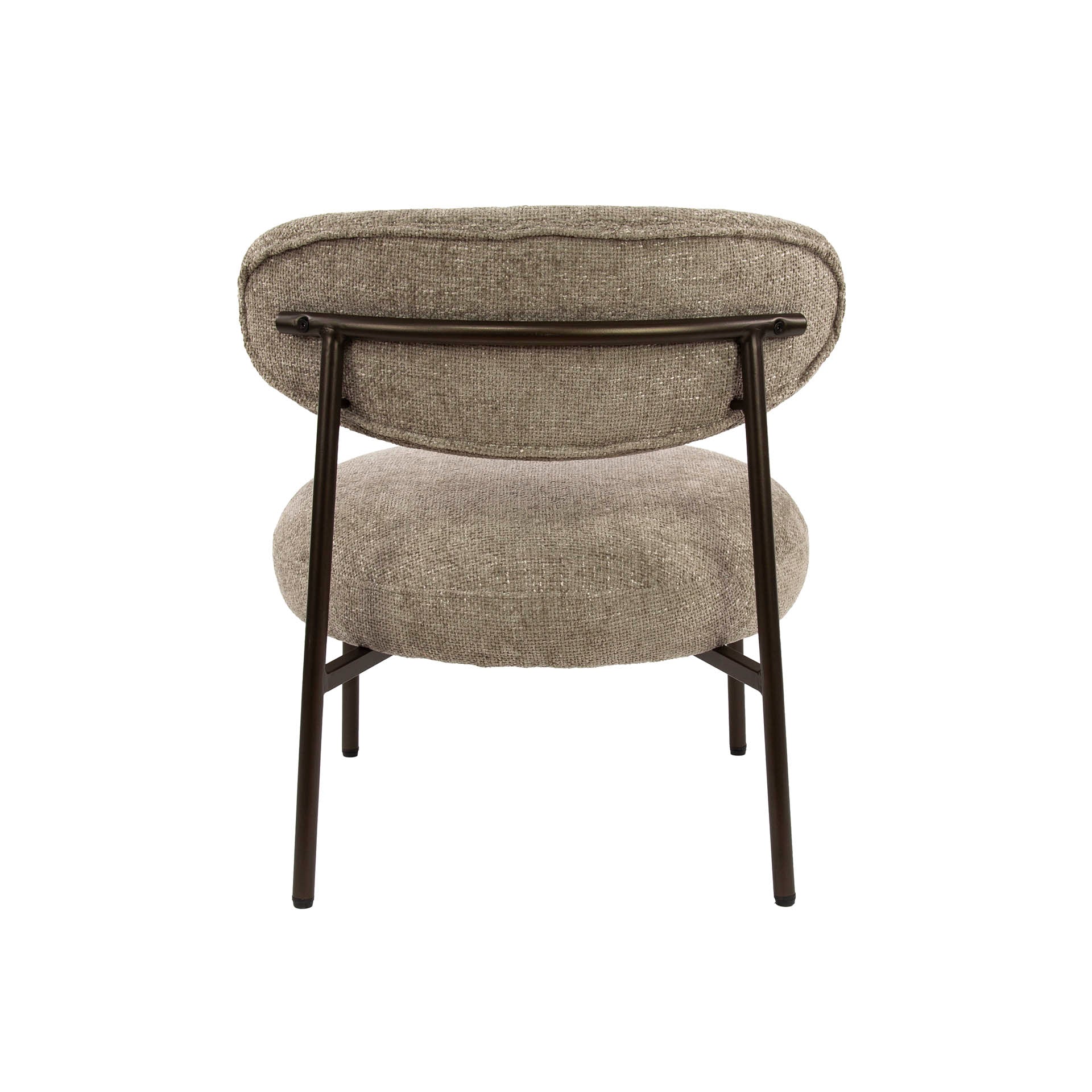 Ronde fauteuil Sofia Zand - Industrieelinhuis.nl