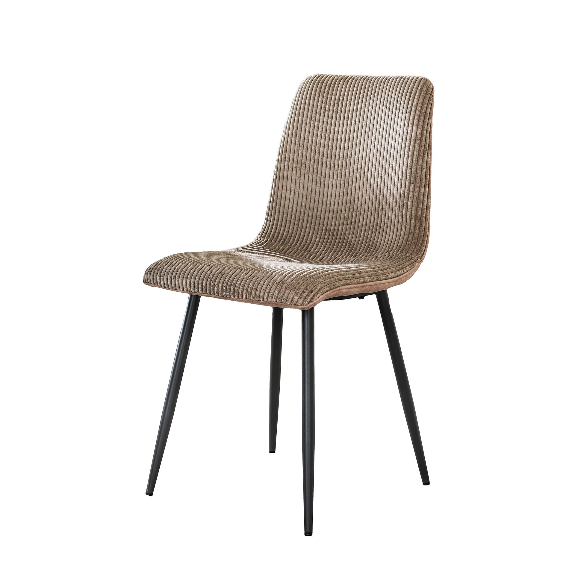 Eetkamerstoel Verdan Rib Zandkleur (bestellen per 4) - Industrieelinhuis.nl