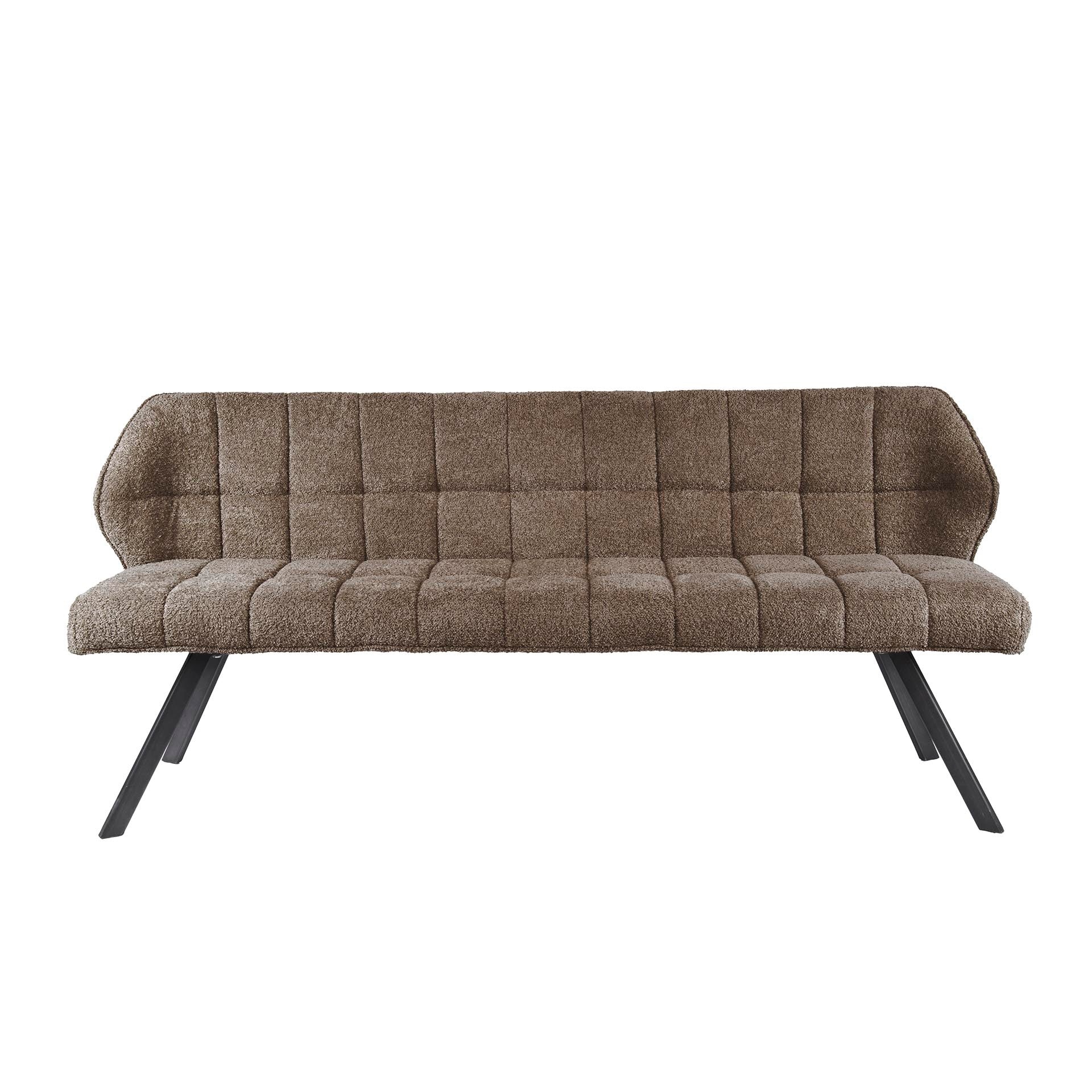 Eetkamerbank Rodin Boucle Taupe 180 cm - Industrieelinhuis.nl