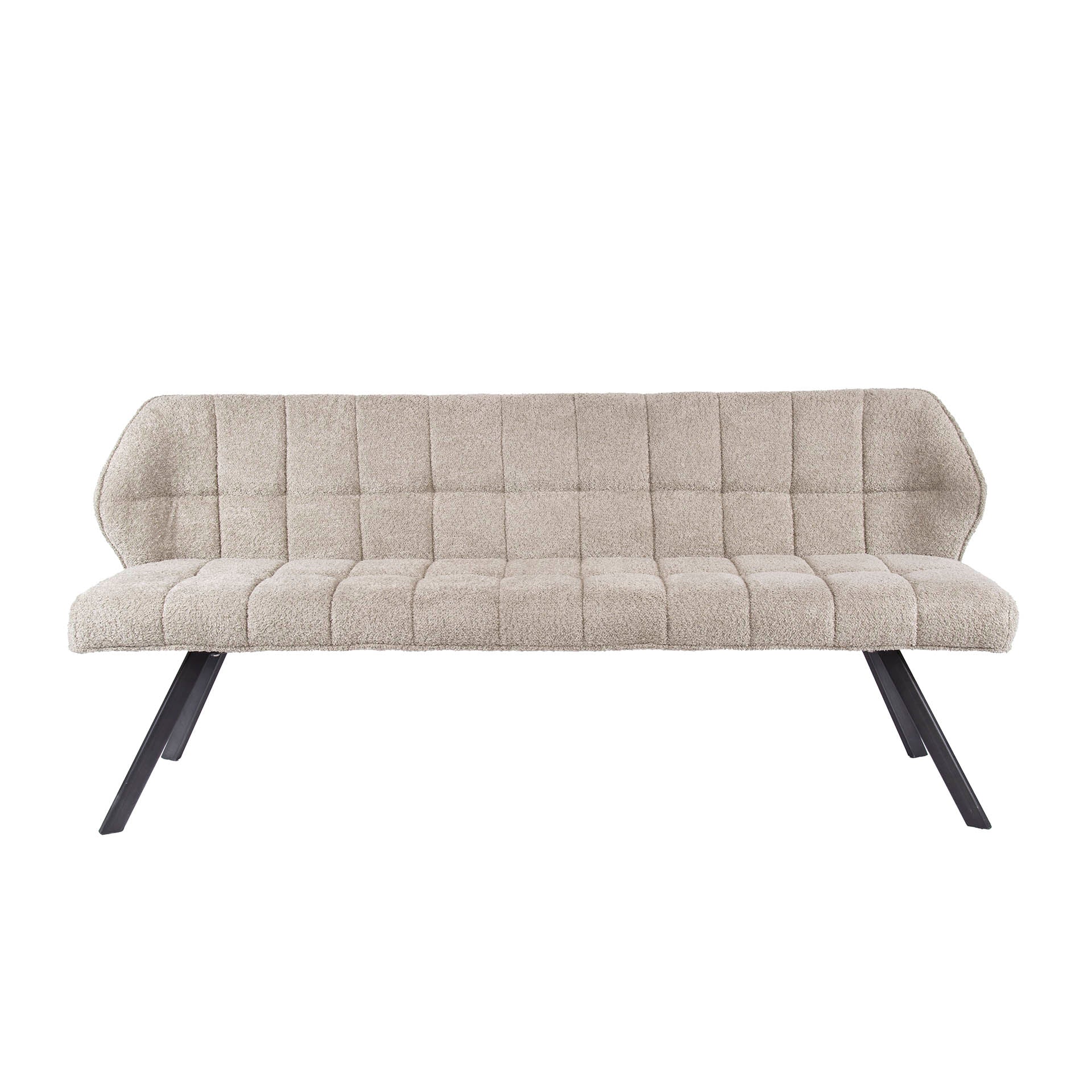 Eetkamerbank Rodin Boucle Zandkleur 180 cm - Industrieelinhuis.nl