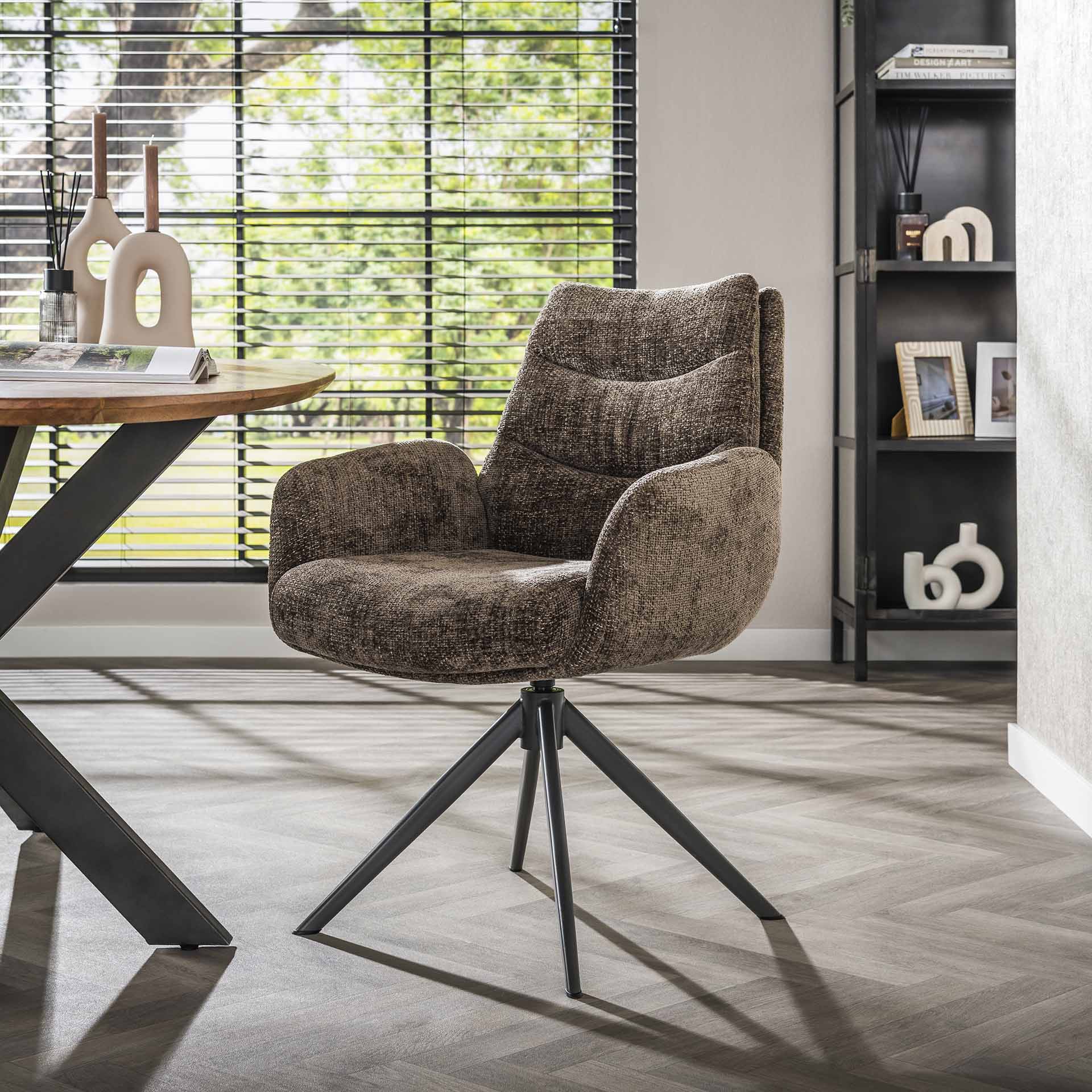 Armstoel Harry taupe (bestellen per 2) - Industrieelinhuis.nl