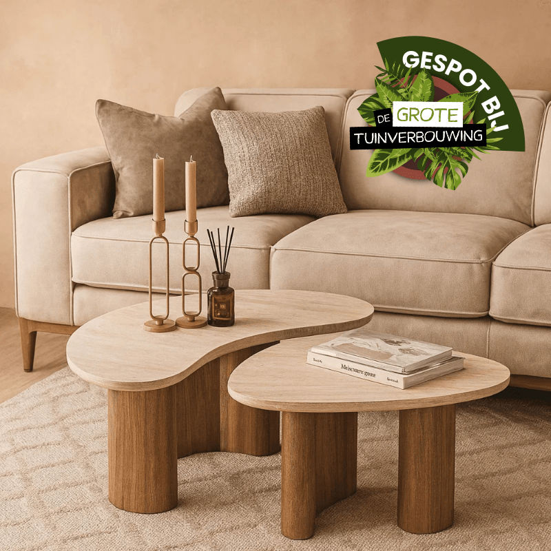 Salontafel set van 2 Trevi | Organische salontafels