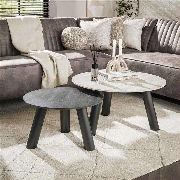 Salontafel Twin rond set/2