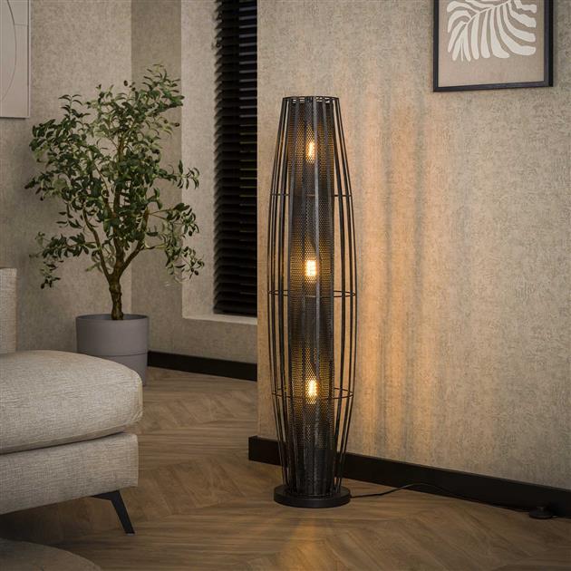 Vloerlamp Cylinder Mesh 3L 120