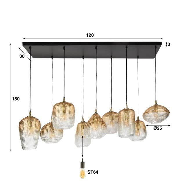 Hanglamp Dot 5+4L