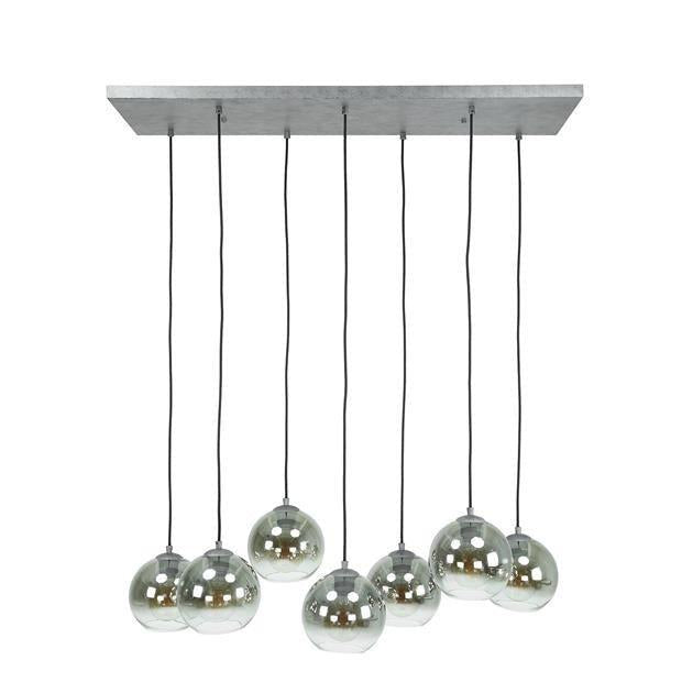 Hanglamp Bella Oud zilver 7 lichtpunten - Industrieelinhuis.nl