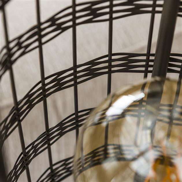 Vloerlamp Charles Zwart Nikkel 2 lichtpunten - Industrieelinhuis.nl