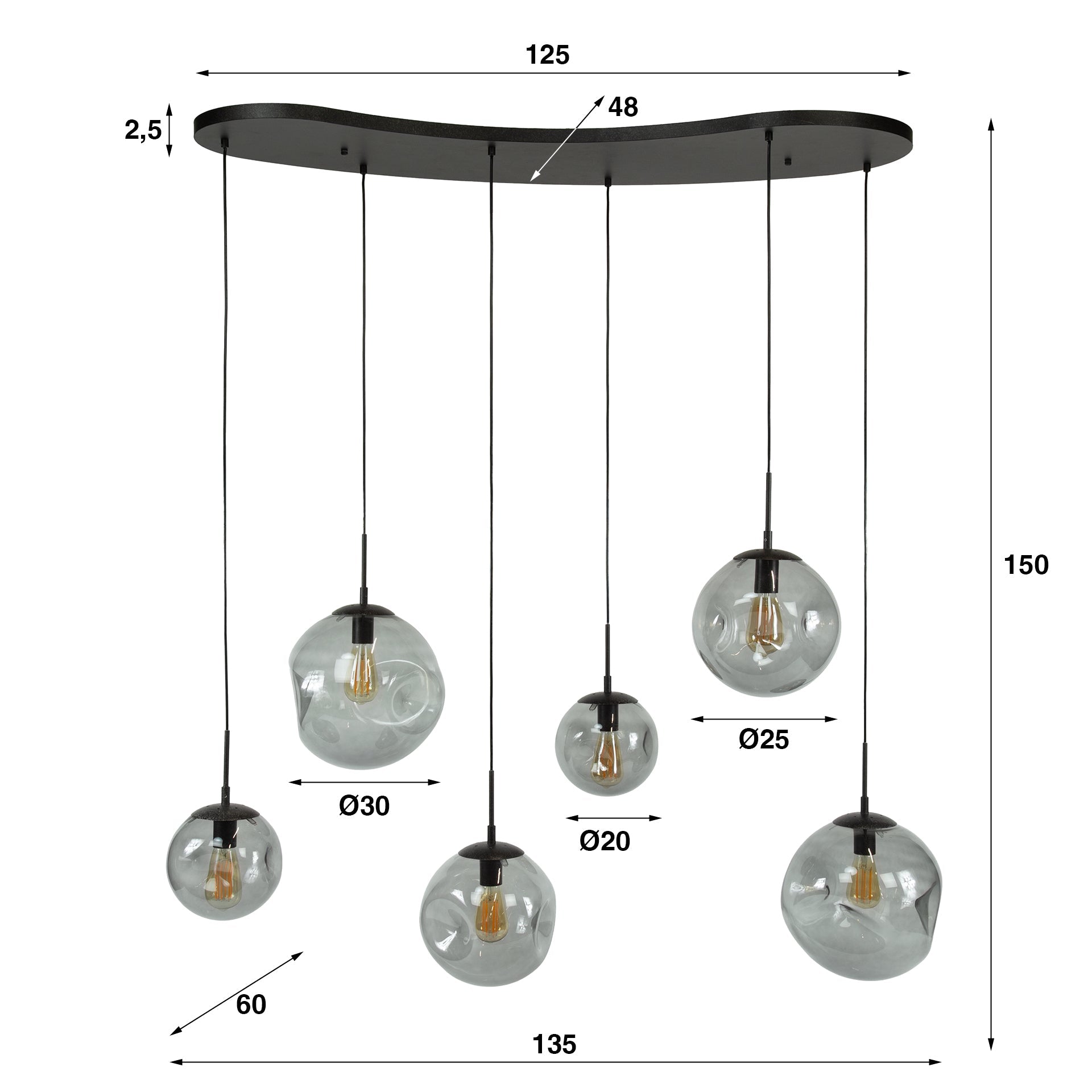 Hanglamp Stella - Industrieelinhuis.nl