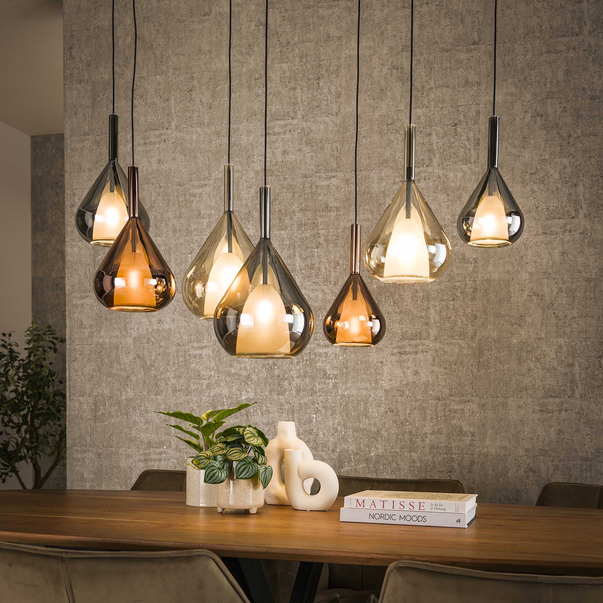 Hanglamp Gerry 4+3 - Industrieelinhuis.nl
