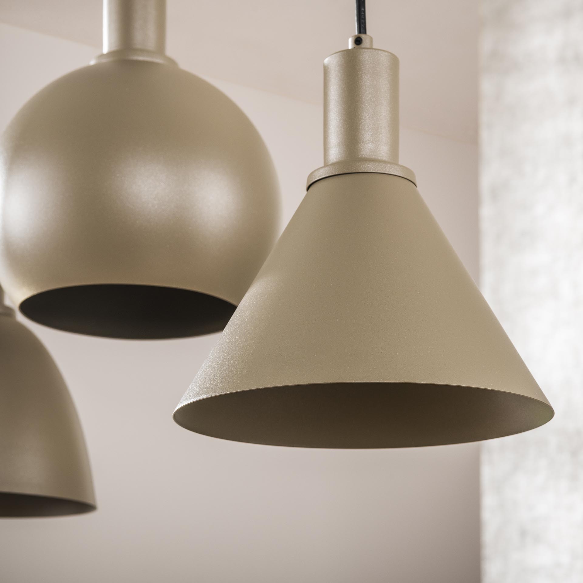 Hanglamp 5L Stellaro Beige - Industrieelinhuis.nl