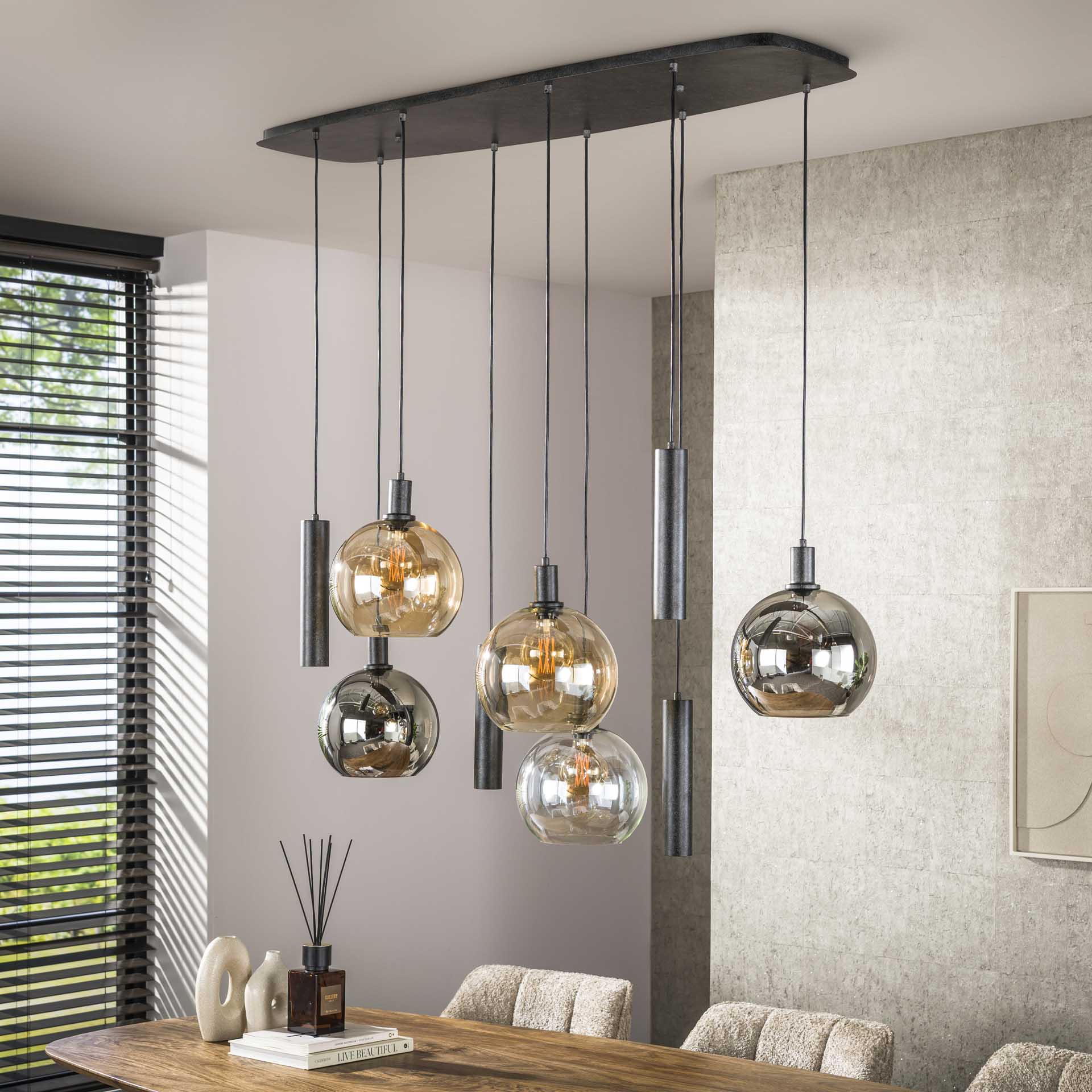 Hanglamp Sfera Tricolore 5+4L - Industrieelinhuis.nl