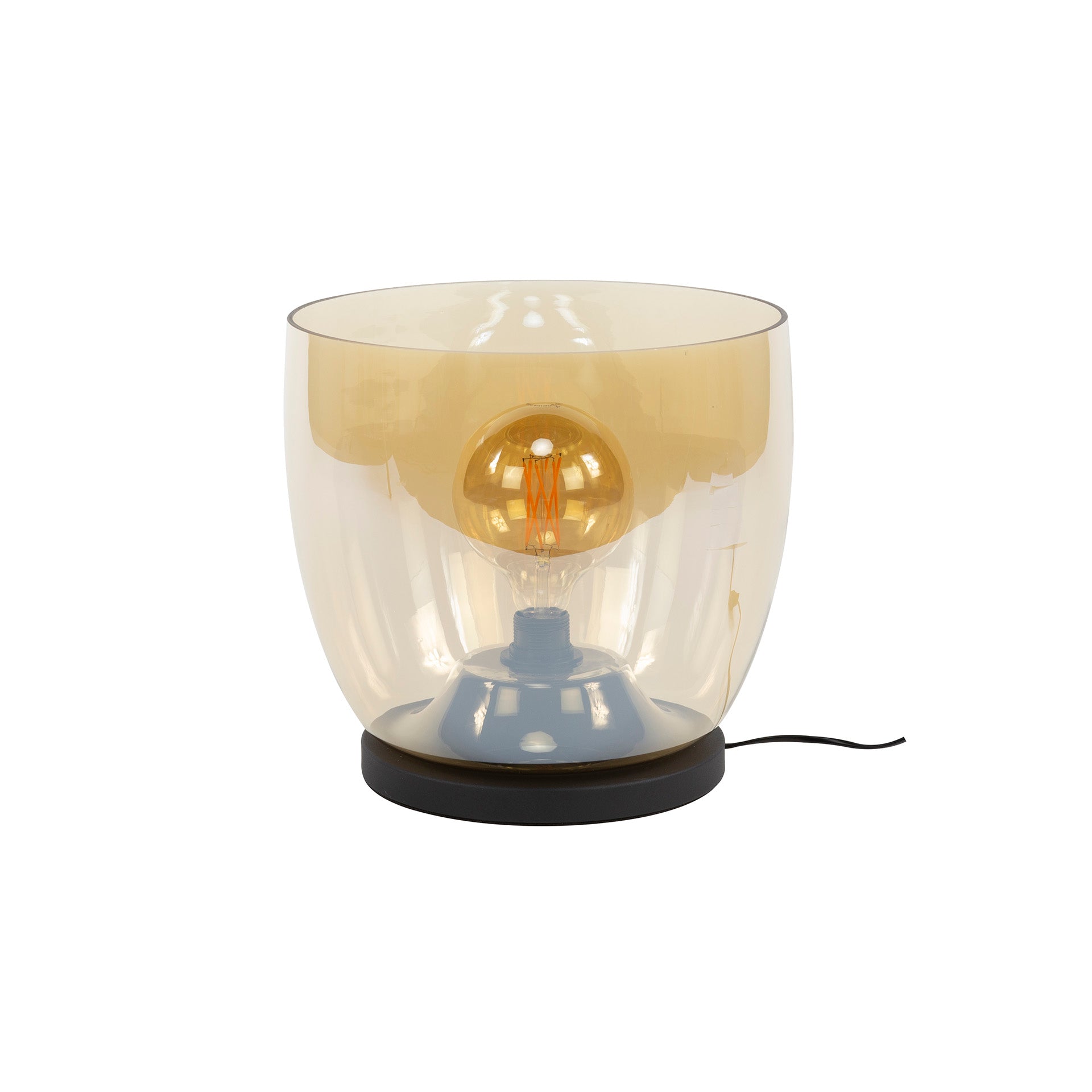 Vloerlamp XL Rise gekleurd glas Amber - Industrieelinhuis.nl