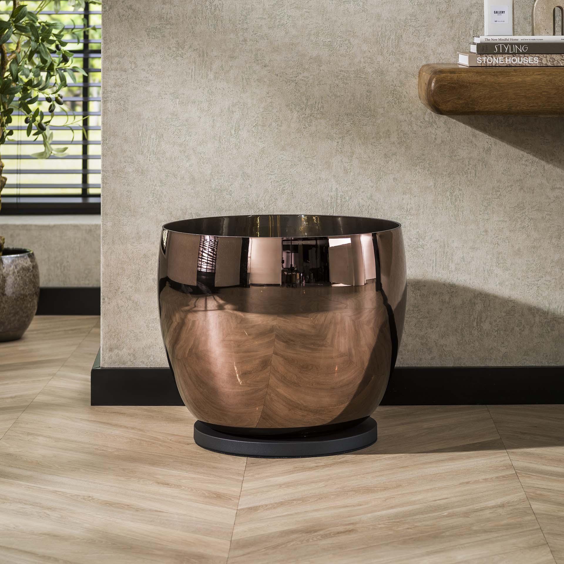 Vloerlamp XXL Rise gekleurd glas Koper - Industrieelinhuis.nl