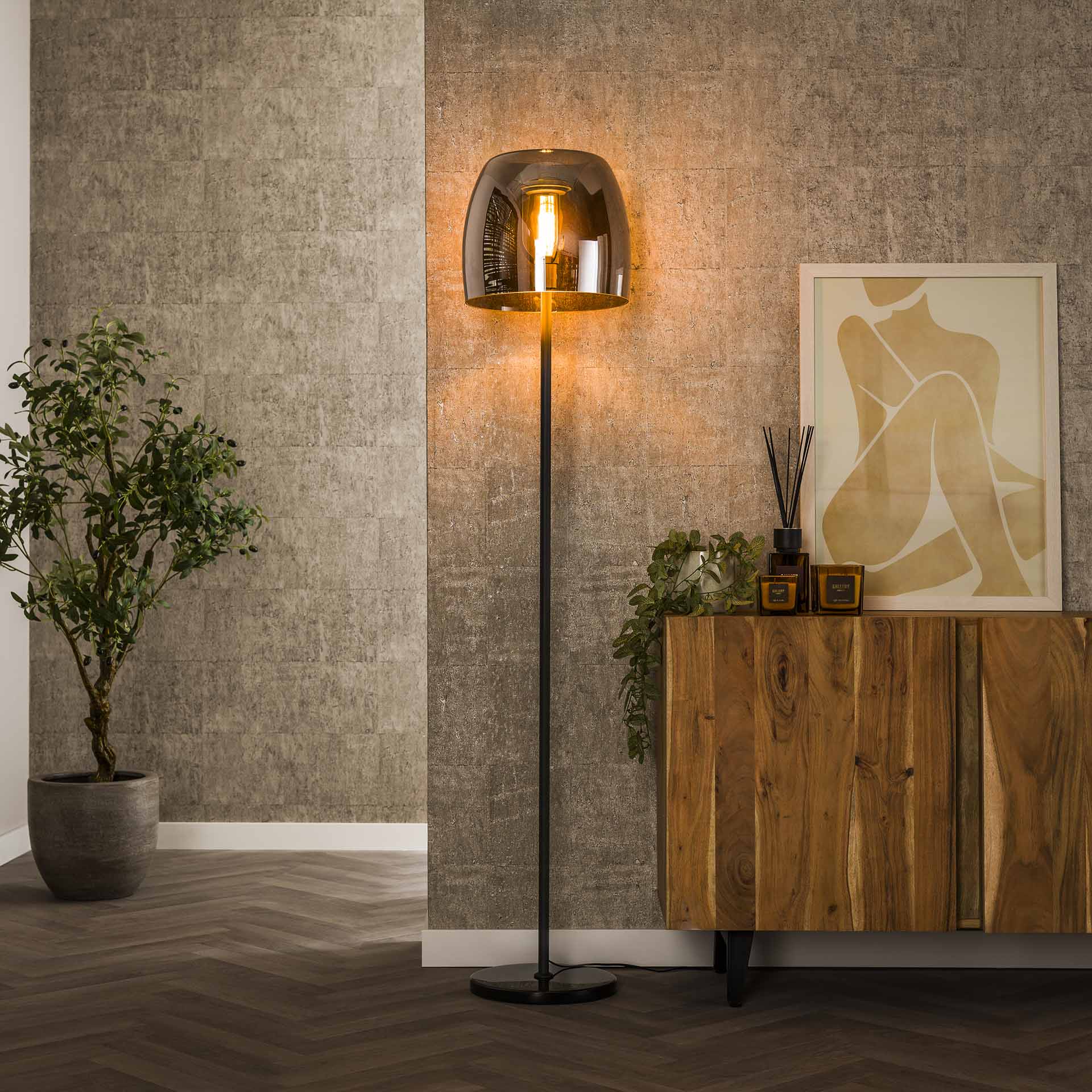 Vloerlamp Isaac 1L - Industrieelinhuis.nl