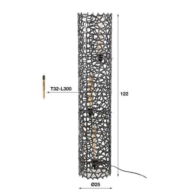Vloerlamp Weaver XL 3L
