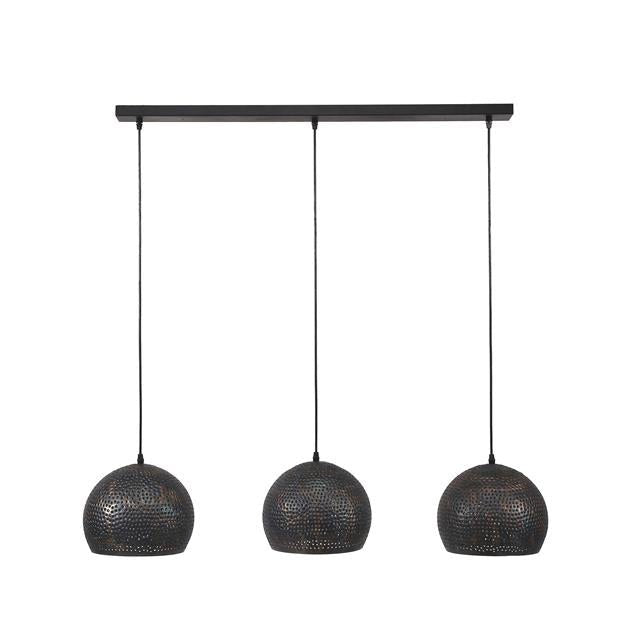 Hanglamp set XL Kyra 3 lichtpunten Ø25 cm - Industrieelinhuis.nl