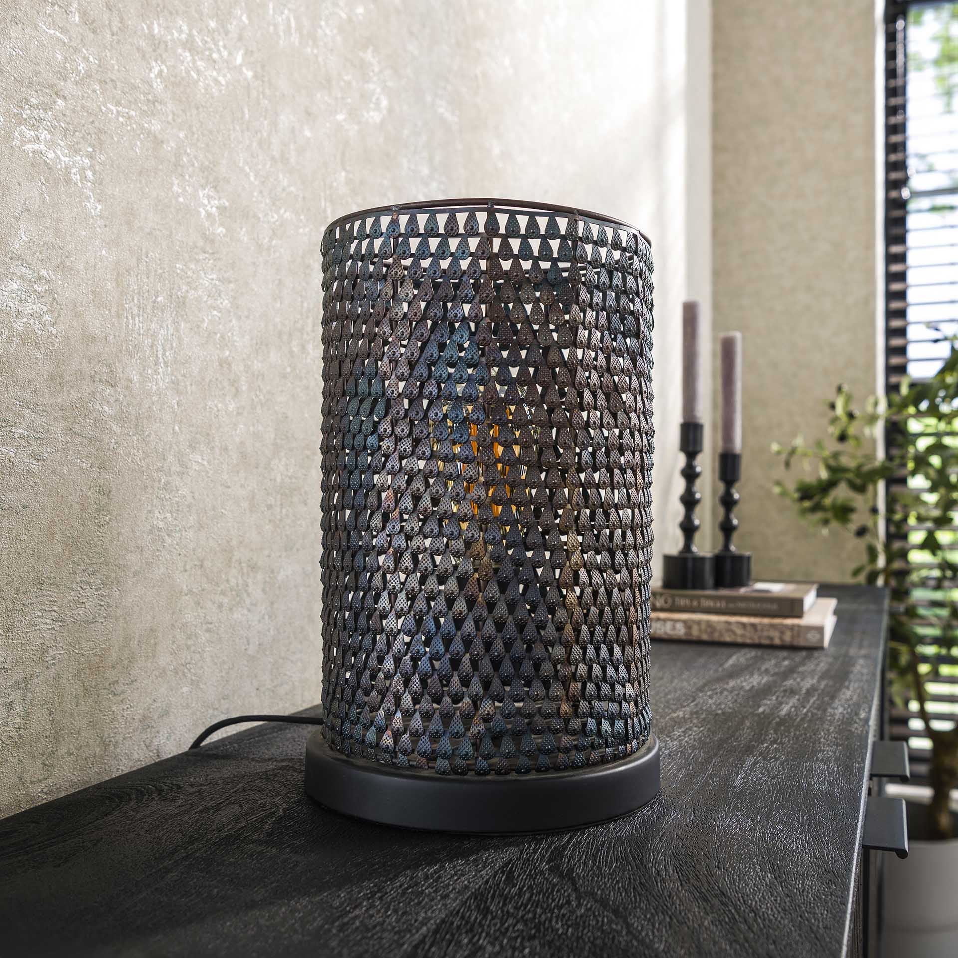 Tafellamp Cilima Zwart Bruin - Industrieelinhuis.nl