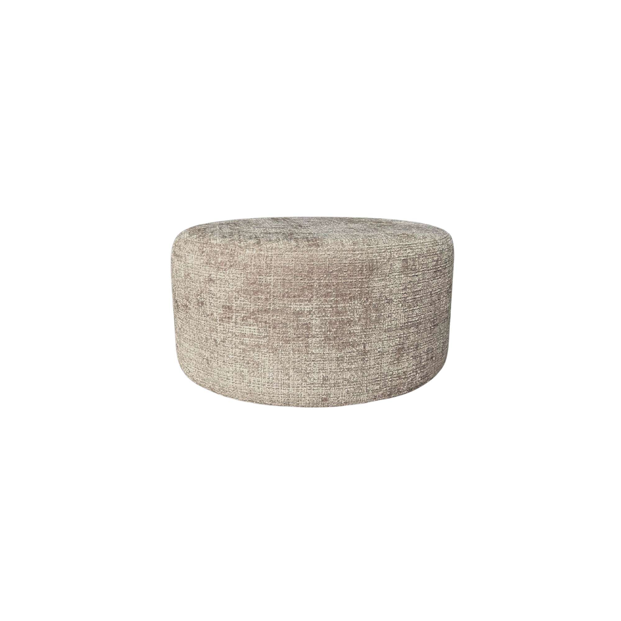 My Sofa Hocker | Rond | 60 cm | Cremona 14 | Taupe - Industrieelinhuis.nl