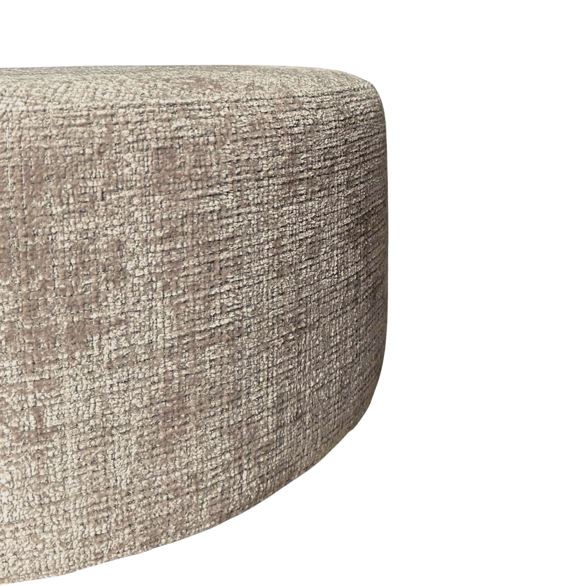 My Sofa Hocker | Rond | 60 cm | Cremona 14 | Taupe - Industrieelinhuis.nl