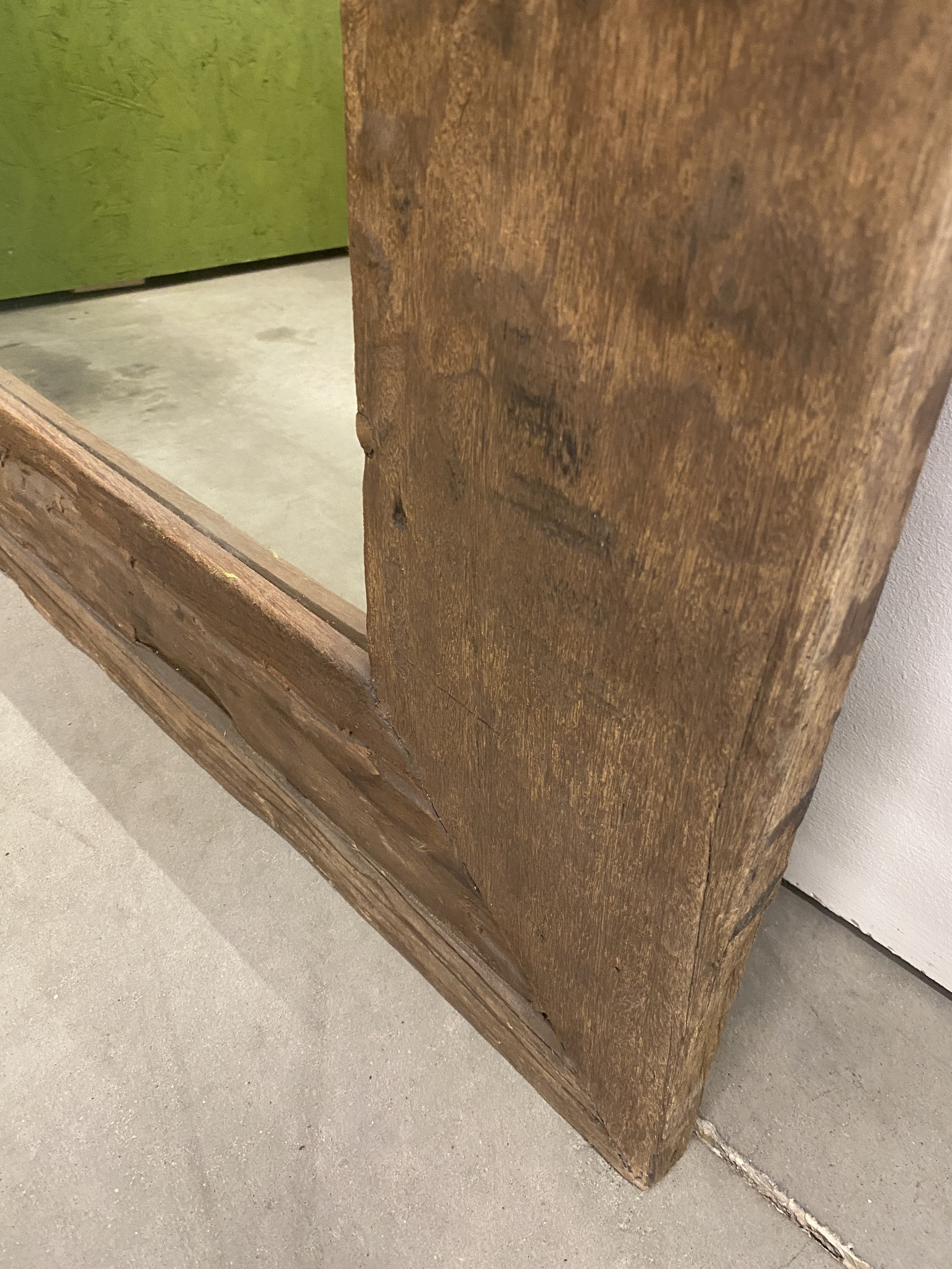 Spiegel vintage look | Teakhout | 140x70cm - Industrieelinhuis.nl