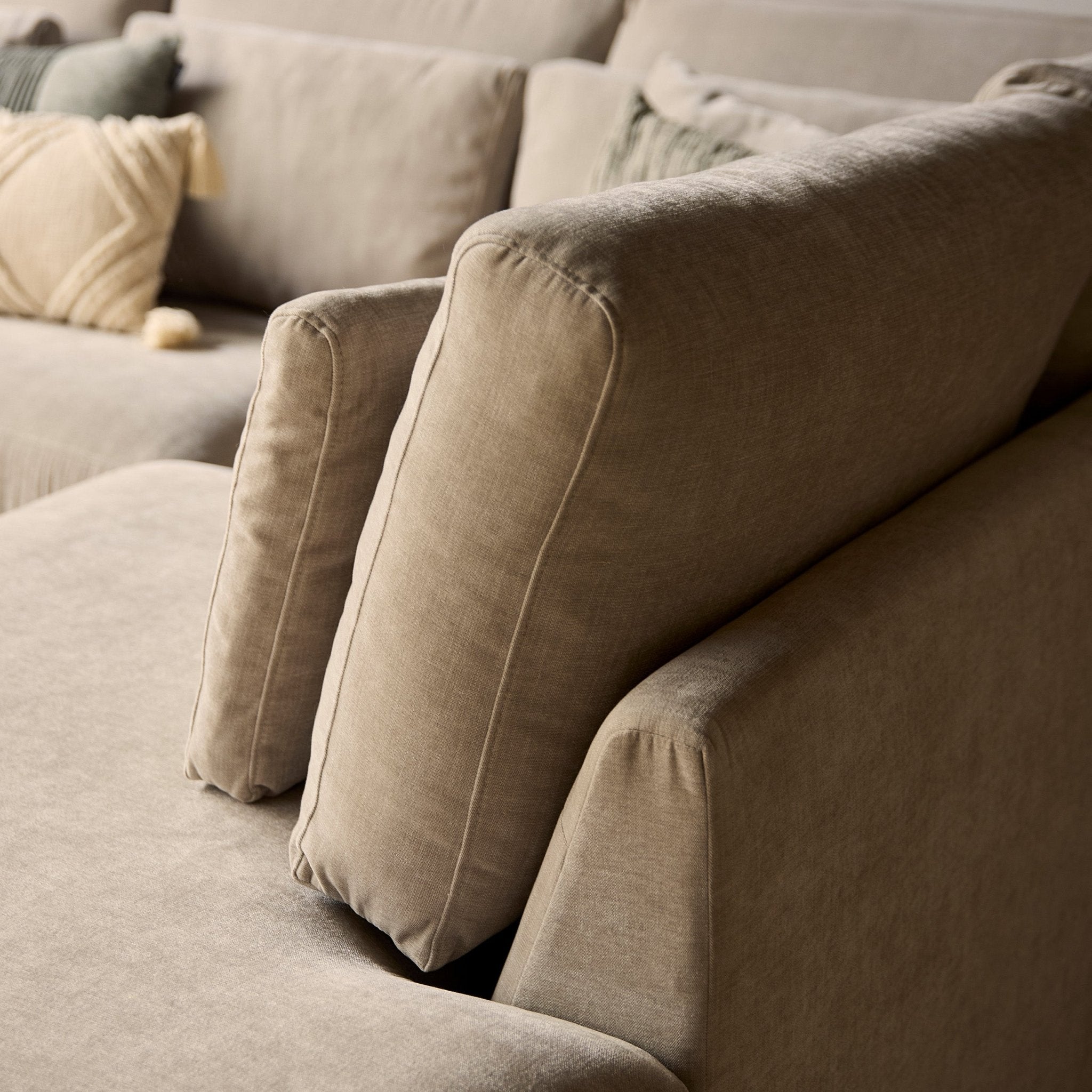 MySofa Jesse | 2,5 zits + Ottomane Rechts | Beige - Industrieelinhuis.nl