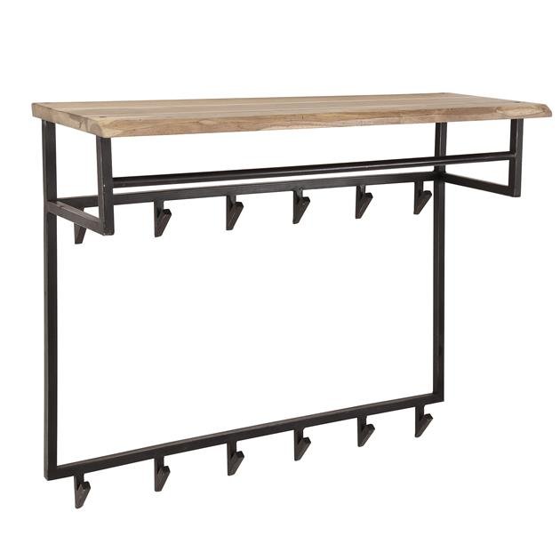 Kapstok Eddie Hoog 12 haken + plank