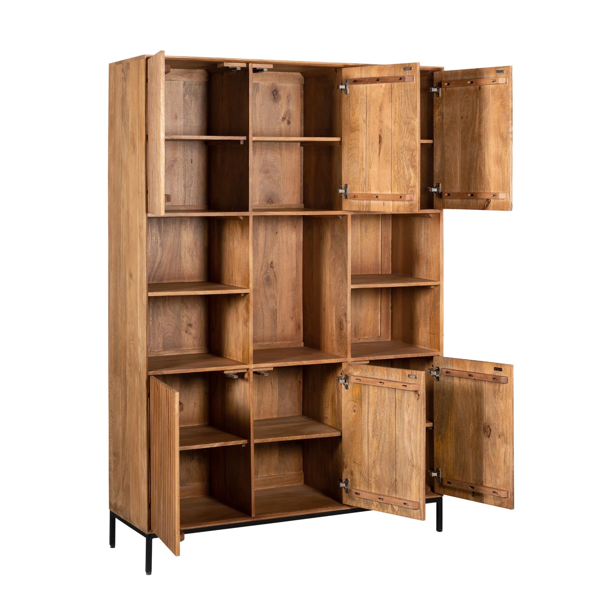 Vakkenkast Madison XL Natural 135 cm - Industrieelinhuis.nl
