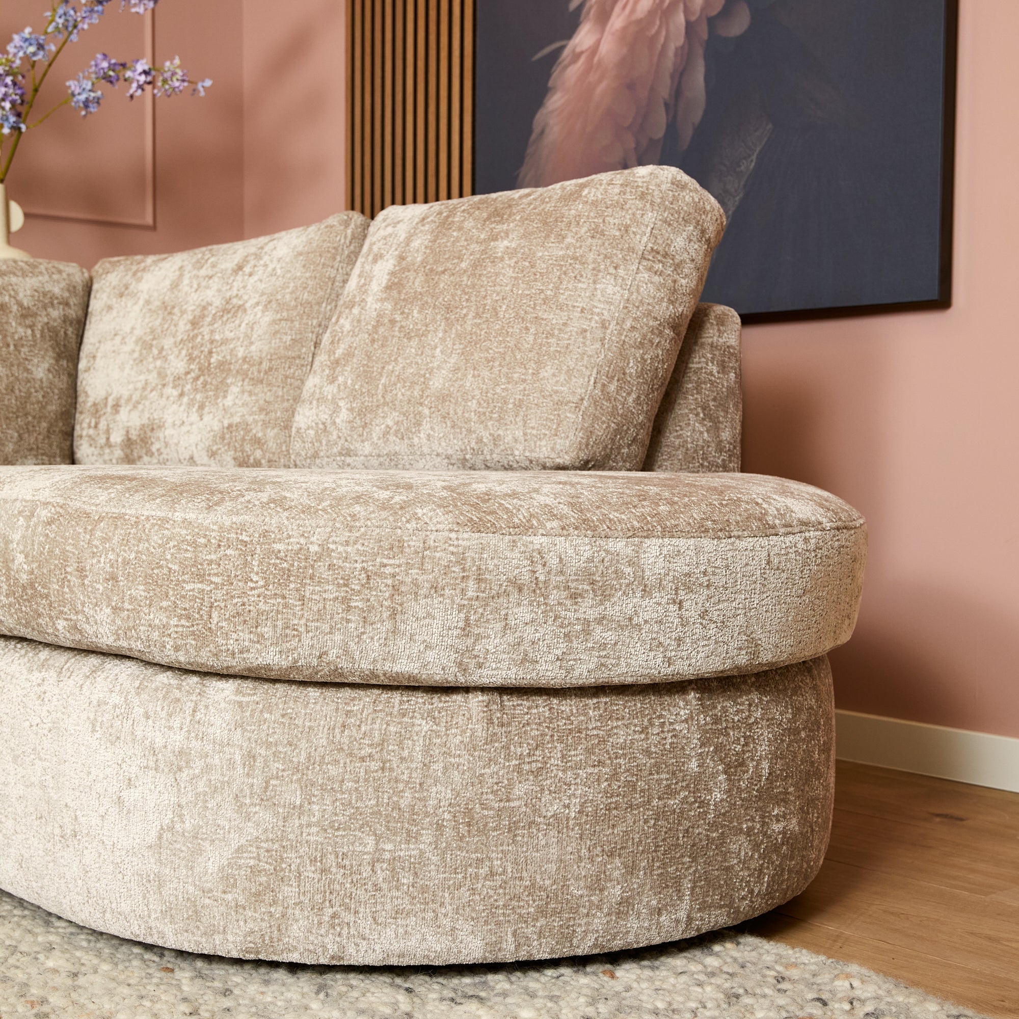 MySofa Alma | 2,5 zits + Divan Rechts | Beige - Industrieelinhuis.nl